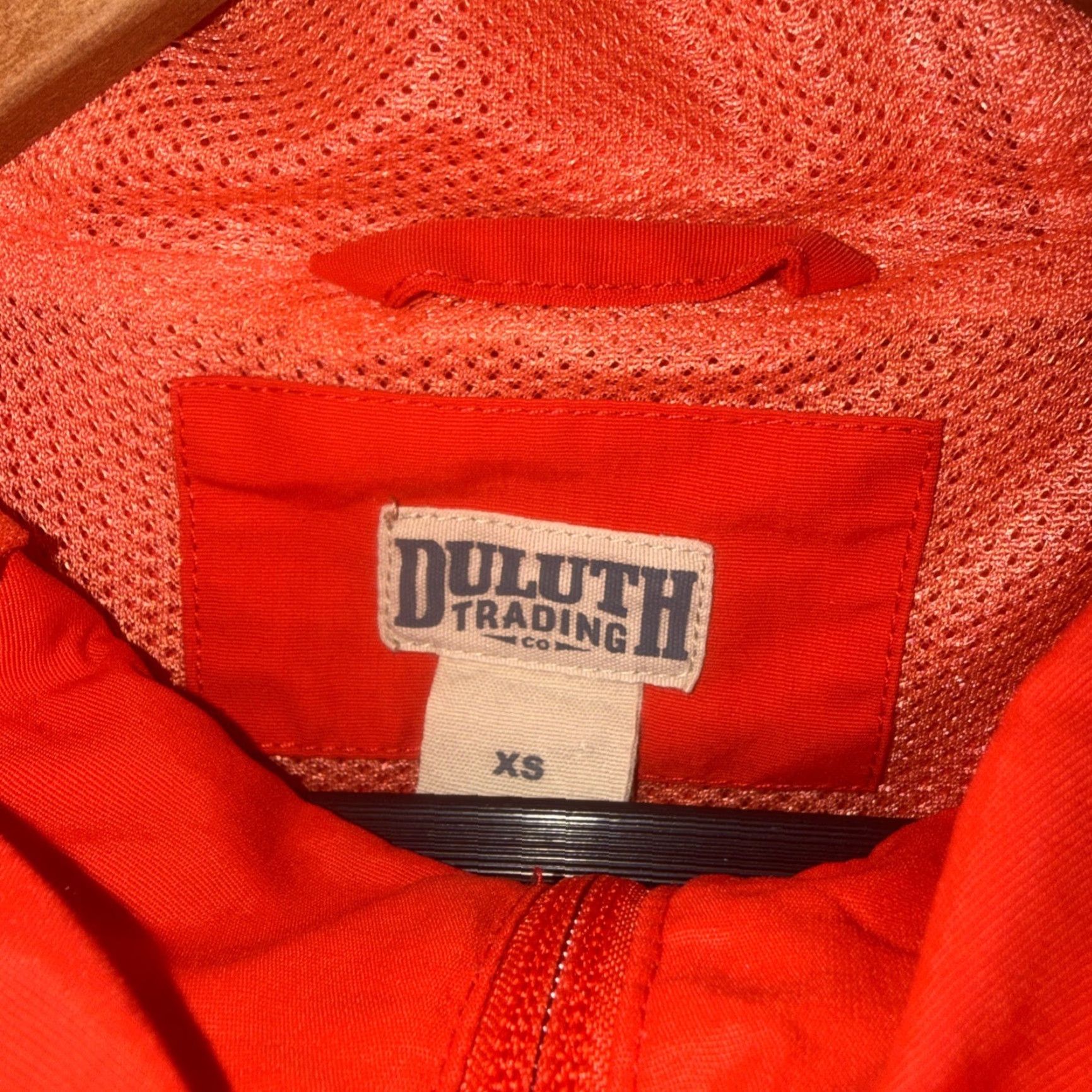 CO Duluth Trading Co Red Full Zip Hooded Jacket Womens Size XS Size XS / US 0-2 / IT 36-38 - 3 Thumbnail