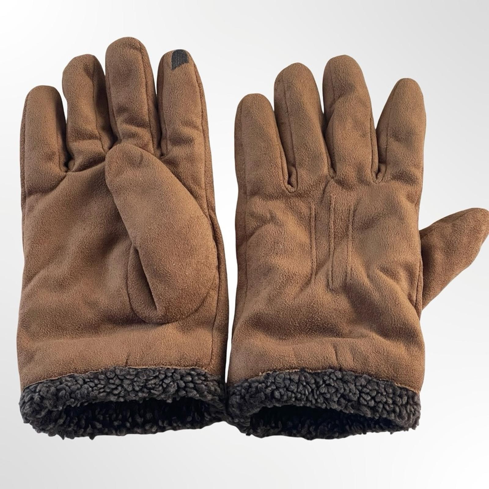 NBDN Nobrandedon Brown Men's Winter Gloves Size ONE SIZE - 1 Thumbnail