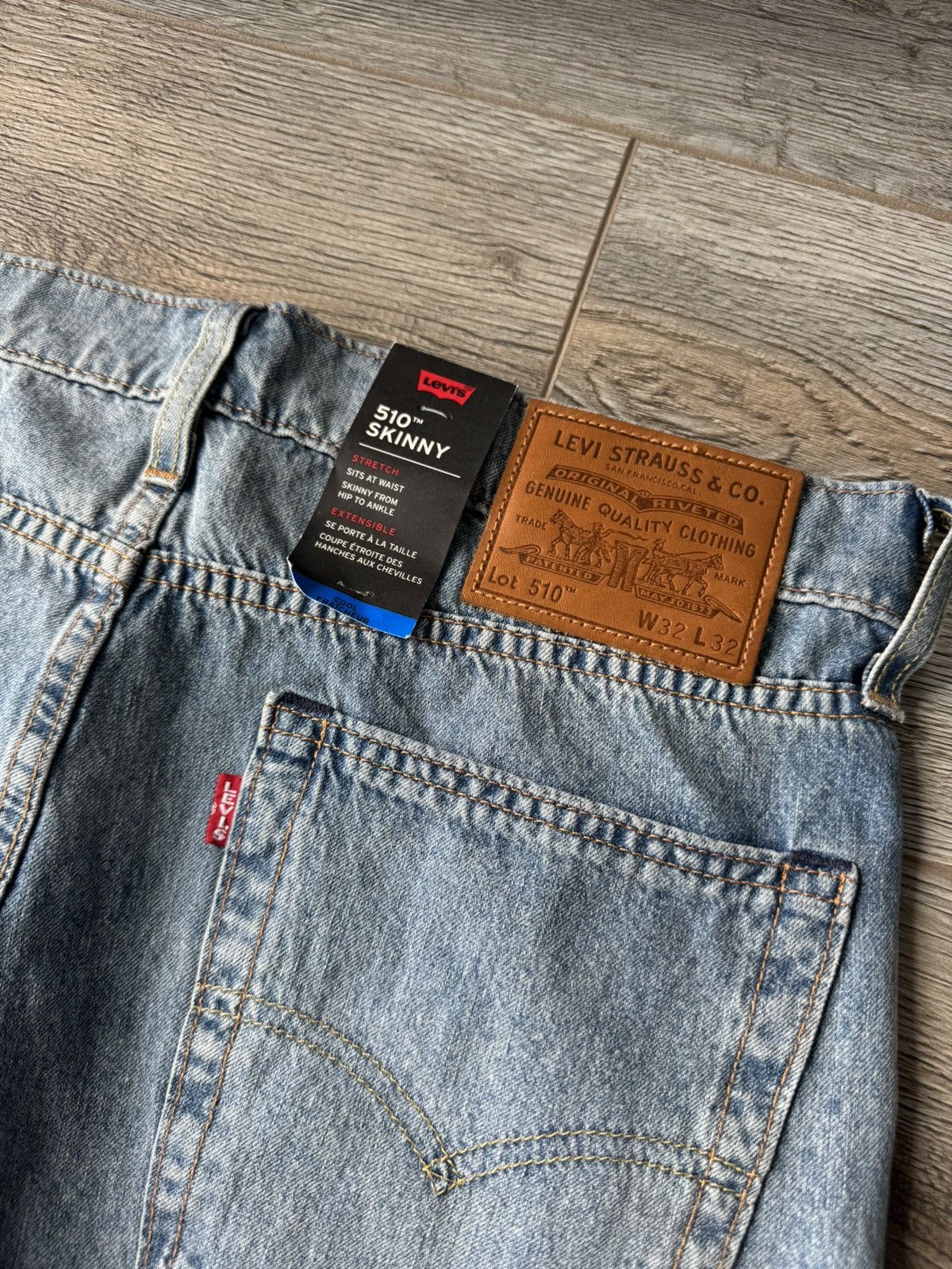 Levi's Levis 510 Big E Womenʼs Jeans Size 32" / US 10 / IT 46 - 4 Thumbnail