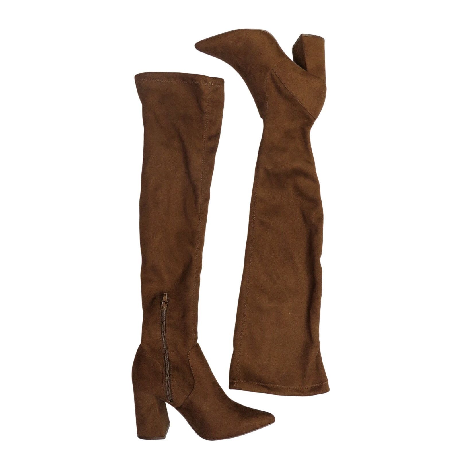 Steve Madden Steve Madden Jacoby Thigh High Boots Brown Suede 6 Size US 6 / IT 36 - 4 Thumbnail