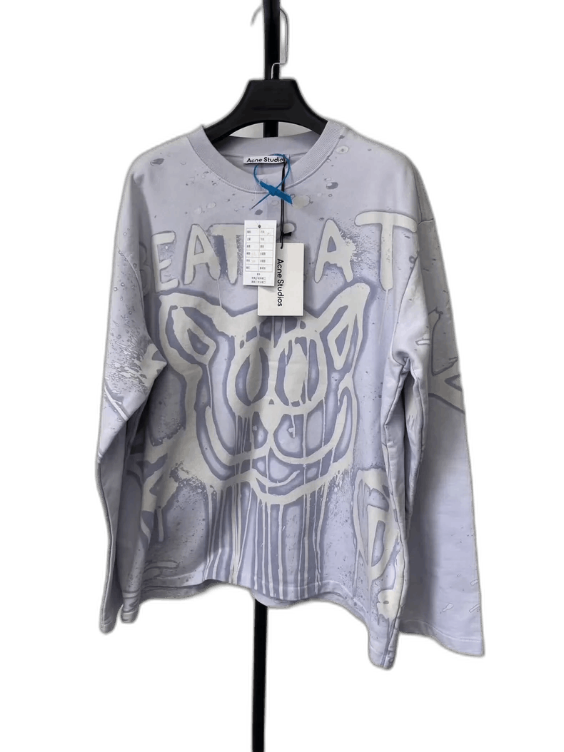 Acne Studios acne studios graffiti long sleeve sweatshirt Size US M / EU 48-50 / 2 - 1 Thumbnail