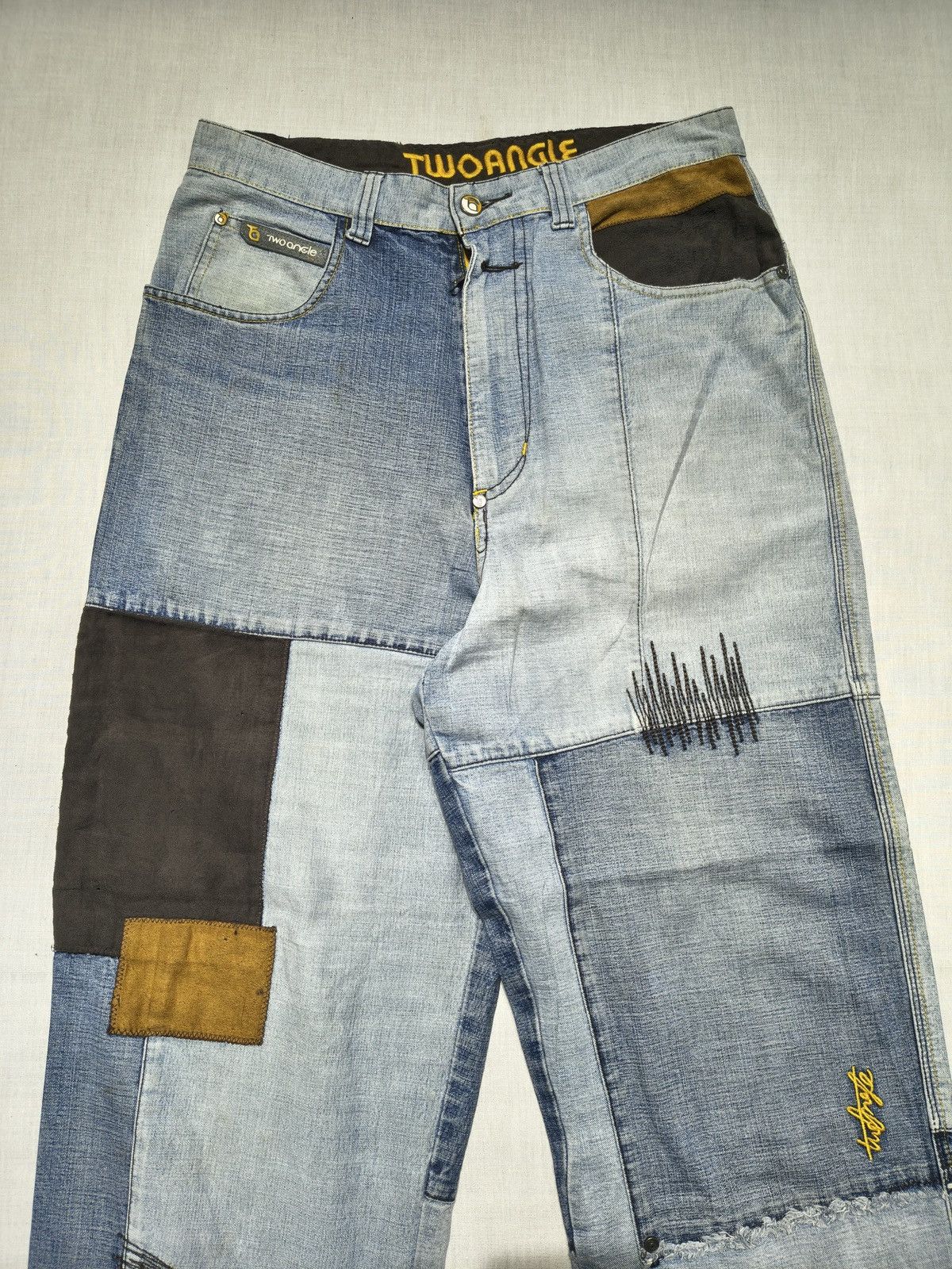 Southpole TWO ANGLE Y2K BAGGY SKATEBOARDER JEANS 🛹 (026) Size US 32 / EU 48 - 3 Thumbnail