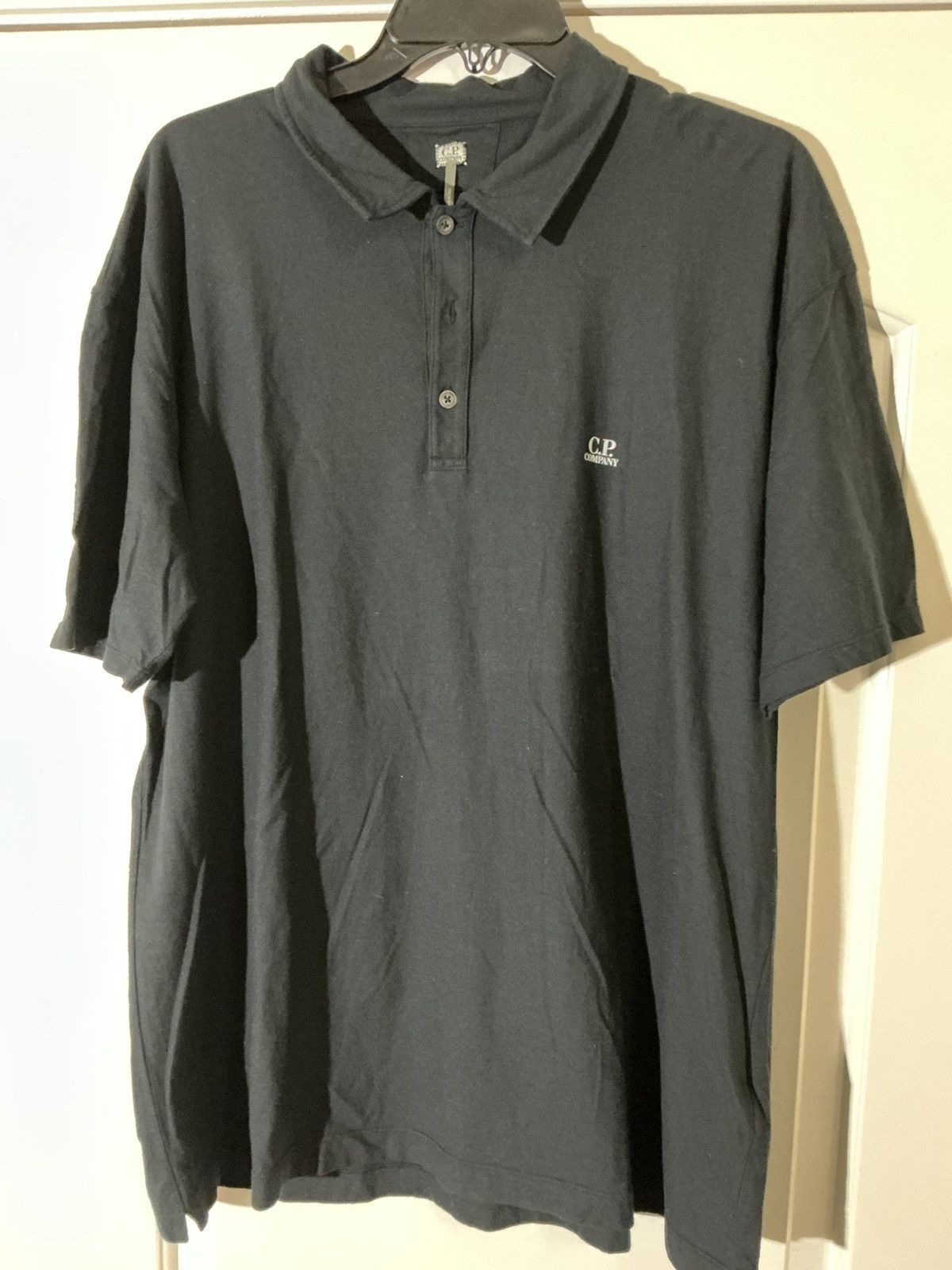 C.P. Company Size XXL - C.P. CP Company Black Cotton Polo Shirt Size US XXL / EU 58 / 5 - 1 Thumbnail