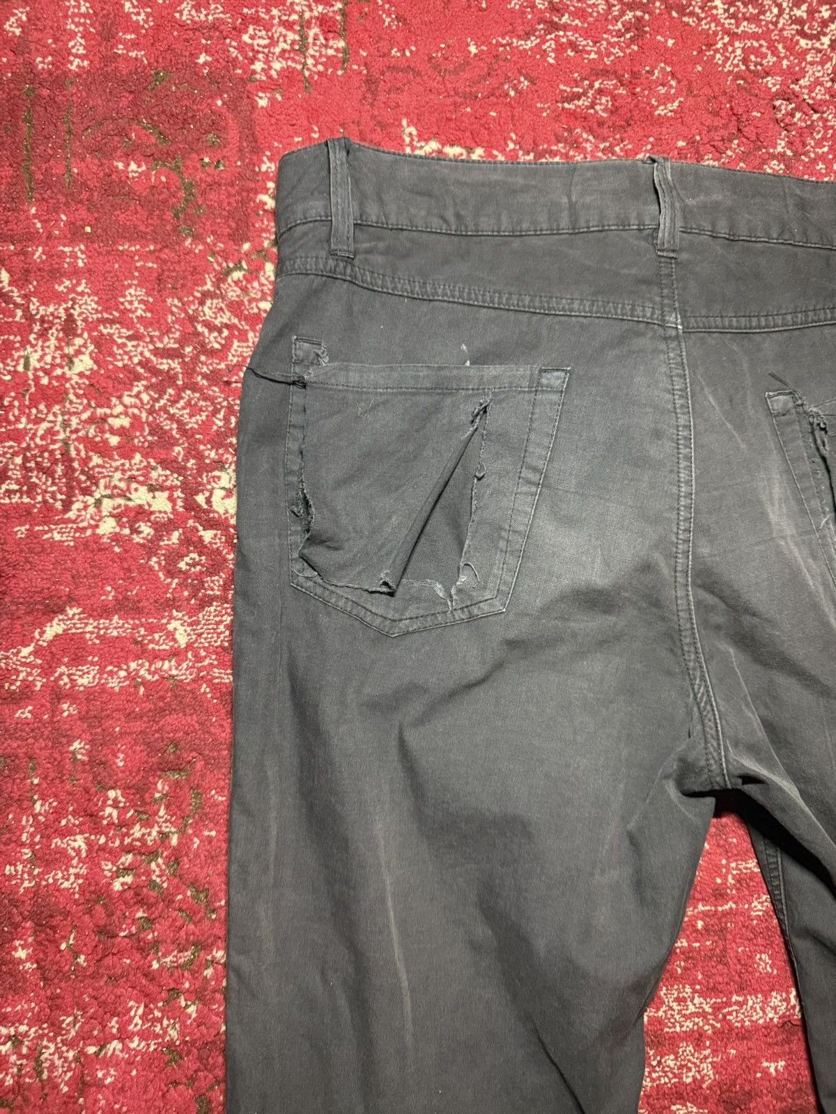 Raf Simons RAF Simon's AW2001-2002 Riot Riot Riot distressed pants Size US 28 / EU 44 - 6 Thumbnail