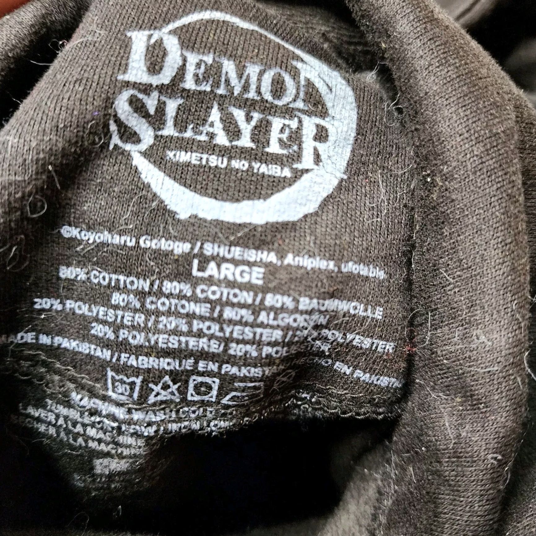 Vintage Demon Slayer Mens Hoodie L Black Anime Logo Distressed Pullover Shirt Size US L / EU 52-54 / 3 - 6 Thumbnail