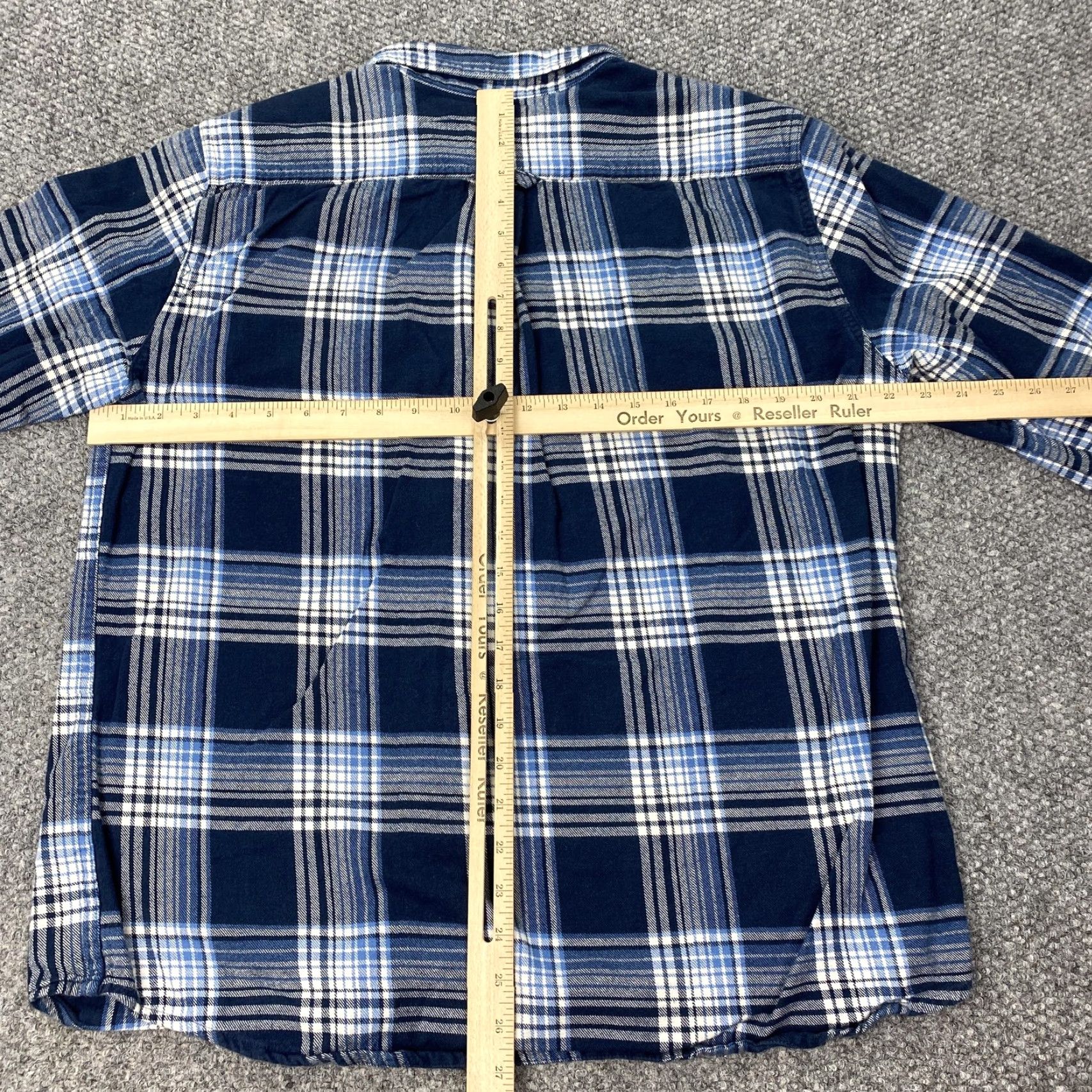 Eddie Bauer VINTAGE Eddie Bauer Flannel Shirt Mens Large Blue Plaid Long Sleeve Button-Up Size US L / EU 52-54 / 3 - 7 Thumbnail
