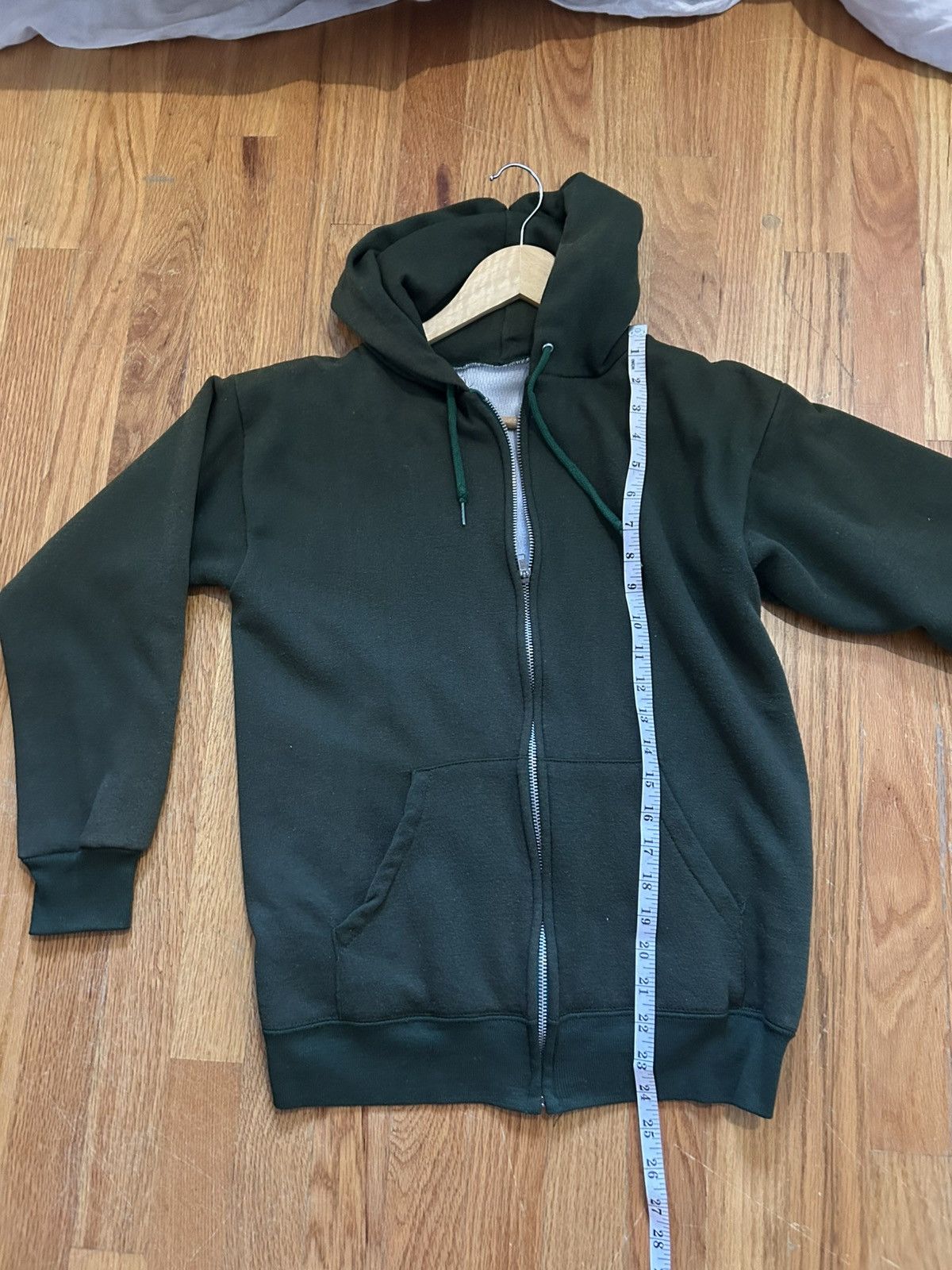 Vintage Vintage 60s 70s Pine Green Zip Sweatshirt Size US XS / EU 42 / 0 - 7 Thumbnail