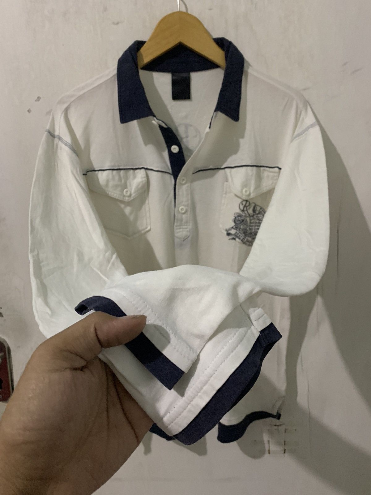 If Six Was Nine × Le Grande Bleu (L.G.B.) × Yasuyuki Ishii 2000s Reiz jean - Long Sleeve poem rock vkeistyel Size US L / EU 52-54 / 3 - 6 Thumbnail