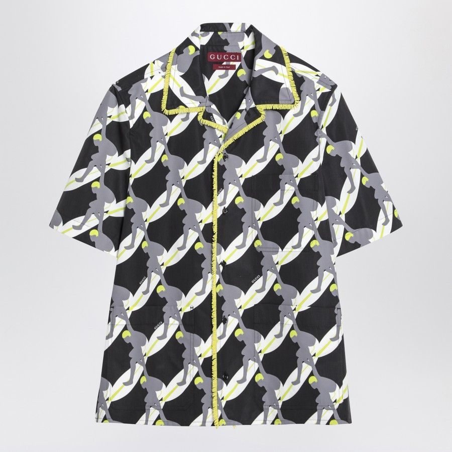 Gucci o1d2blof0425 Cotton Print Shirt in Multicolor Size US M / EU 48-50 / 2 - 1 Thumbnail