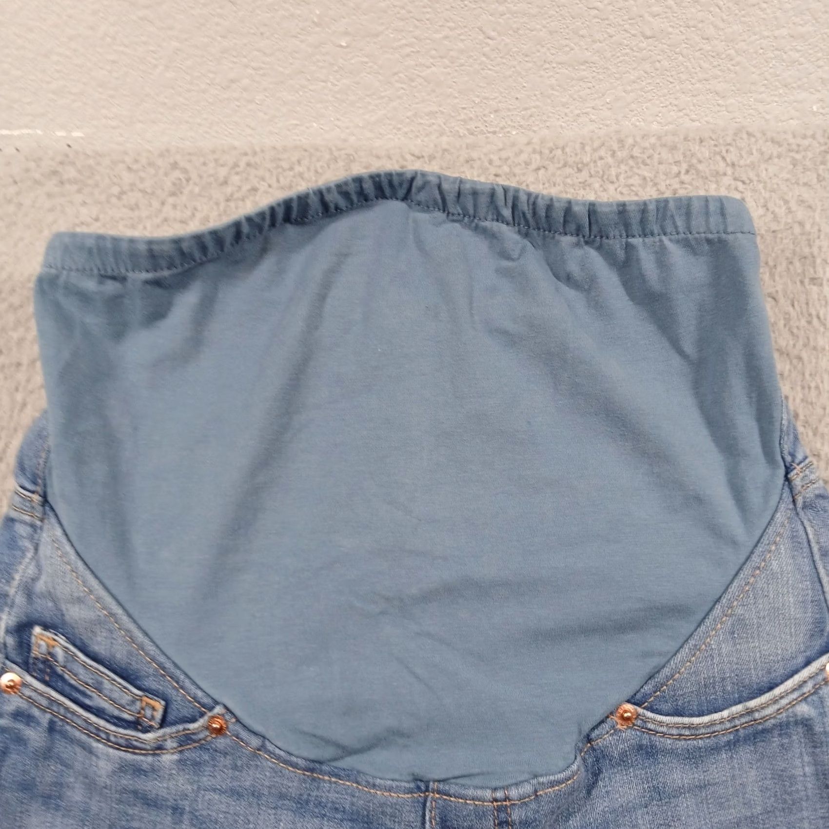 H&M H&M Mama Maternity Super Skinny Jeans XS Blue Light Wash Over Belly EUC Size 26" / US 2 / IT 38 - 7 Thumbnail
