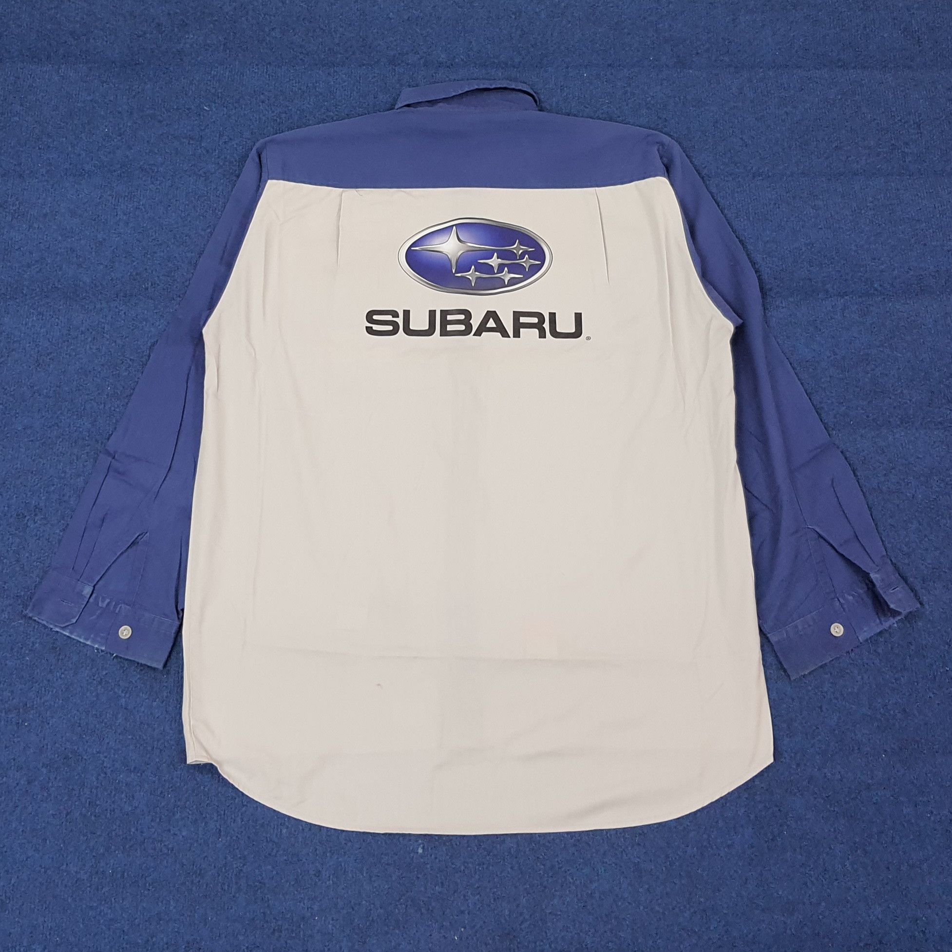 Japanese Brand Vintage SUBARU Japan Automobile Sports Work Shirt C223N57 Size US L / EU 52-54 / 3 - 1 Thumbnail