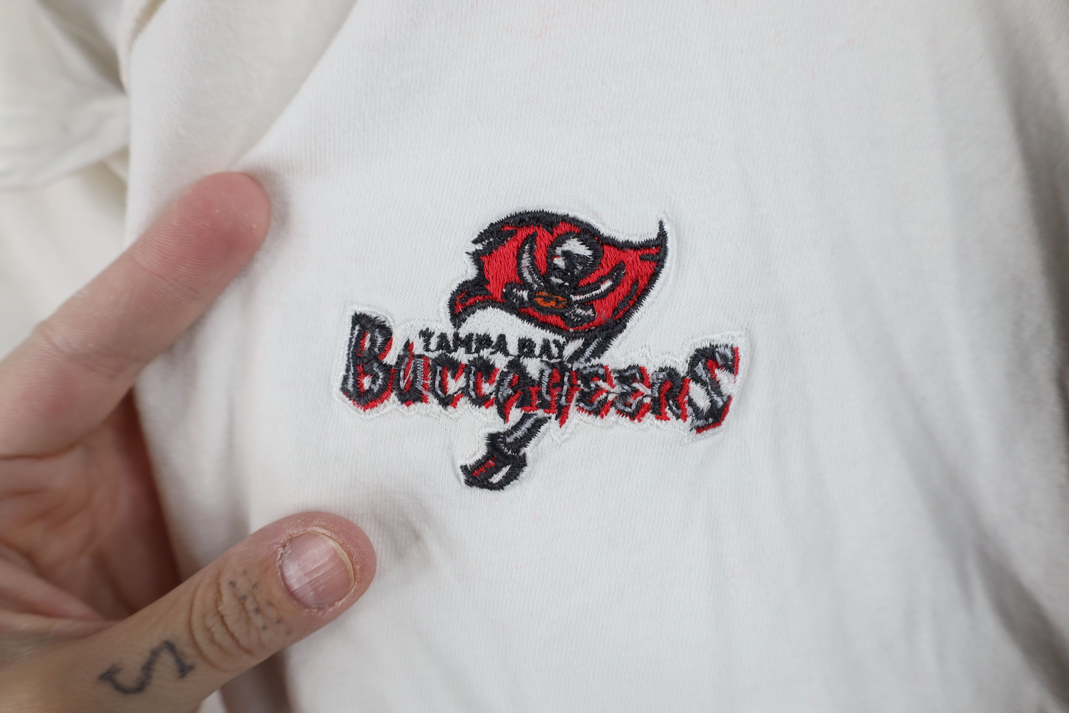 Vintage Vintage 90s Tampa Bay Buccaneers Football Golf Polo Shirt Size US L / EU 52-54 / 3 - 5 Thumbnail