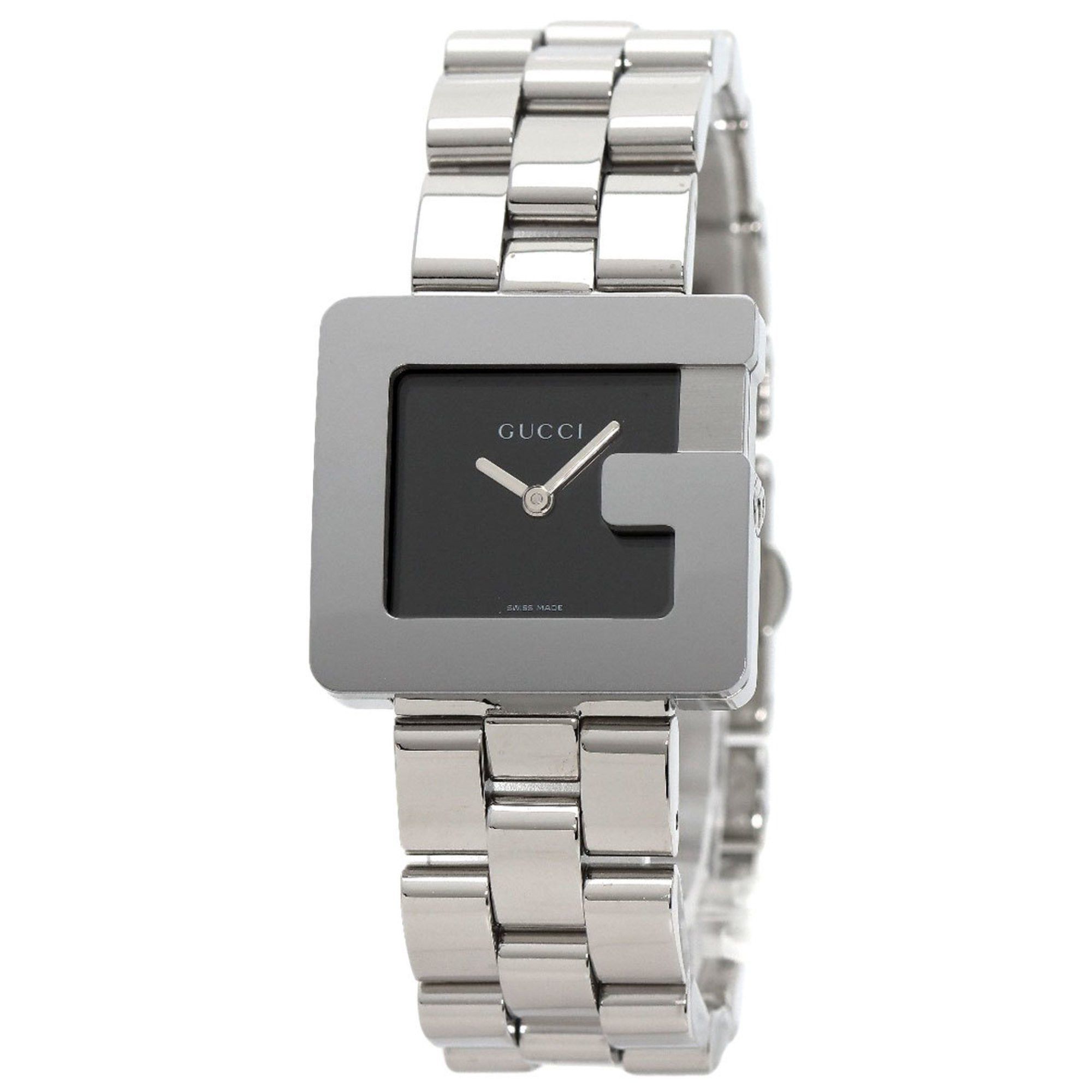 image of Gucci 3600J G Square Face Watch Stainless Steel/ss Boys Gucci in Black, Women's