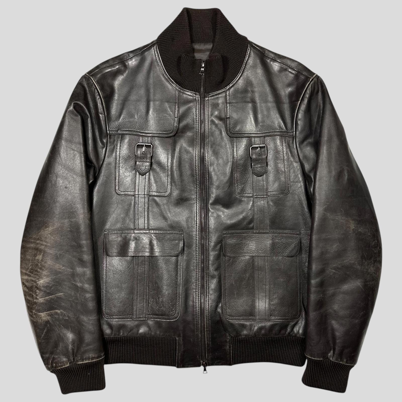 Neil Barrett Neil Barrett 00’s Multipocket Buckle Leather Moto Jacket - L Size US L / EU 52-54 / 3 - 1 Thumbnail