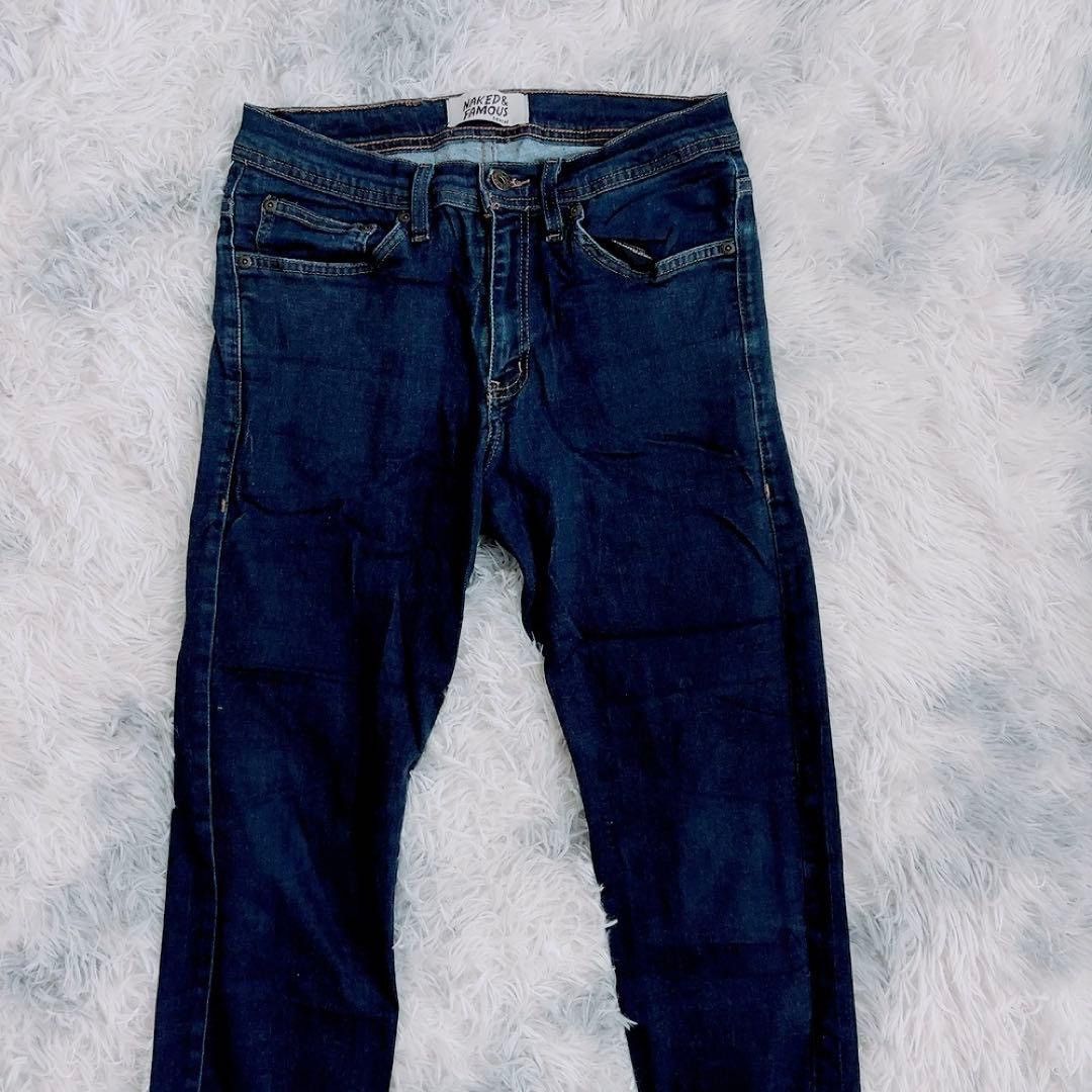 Naked & Famous Naked & Famous Dark Blue Denim (Stretch) Size US 28 / EU 44 - 3 Thumbnail
