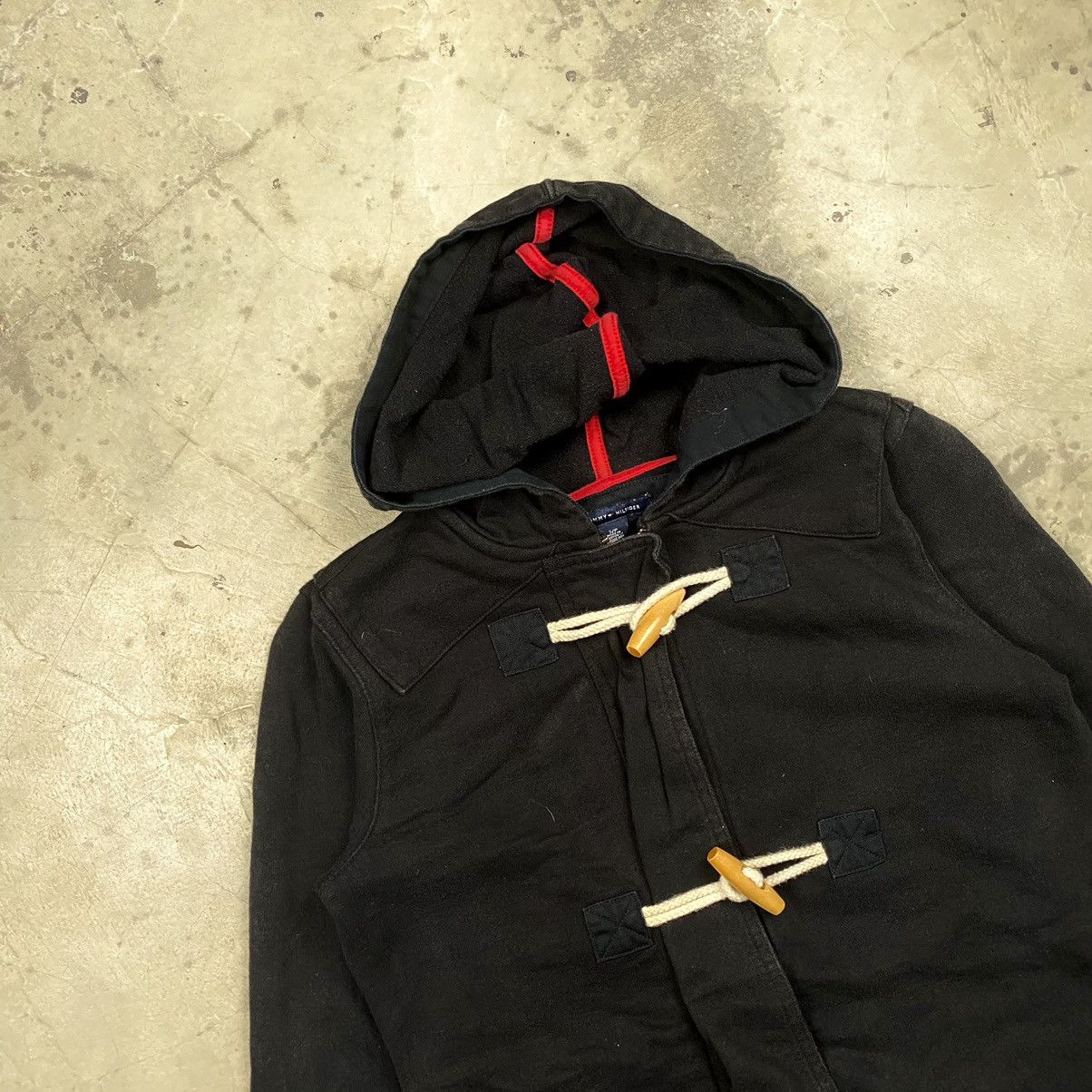 Designer × Tommy Hilfiger Hilfiger Button Trench Coat Sweater Jacket Size S / US 4 / IT 40 - 2 Thumbnail