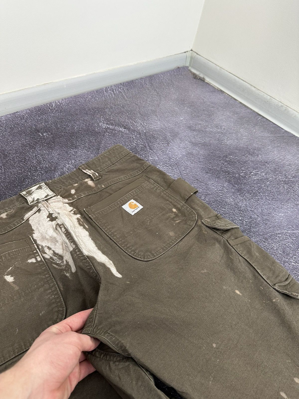 Carhartt Vintage Carhartt Double Knee Distressed USA Opium Work Pants Size US 38 / EU 54 - 16 Thumbnail