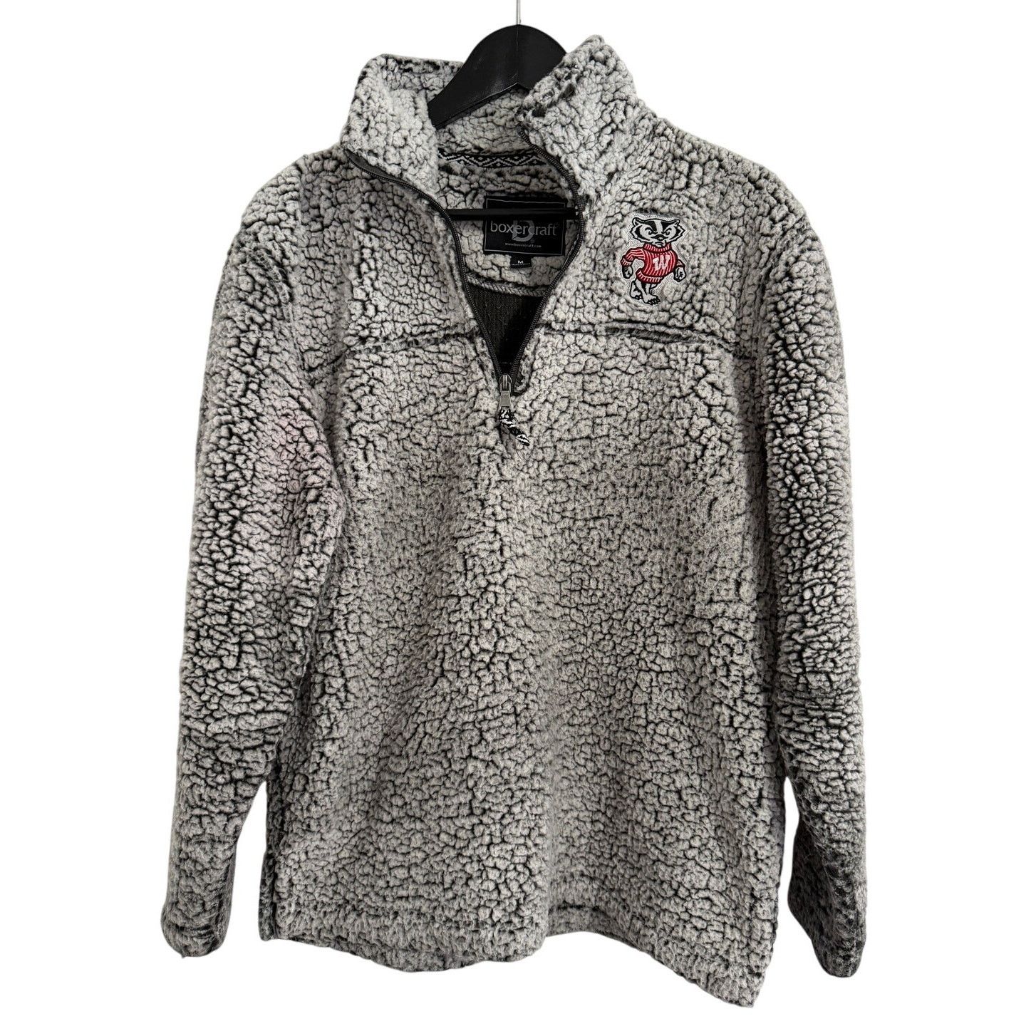 NCAA Wisconsin Badgers Fleece 1/4-Zip Sweatshirt Size Medium Size M / US 6-8 / IT 42-44 - 1 Thumbnail