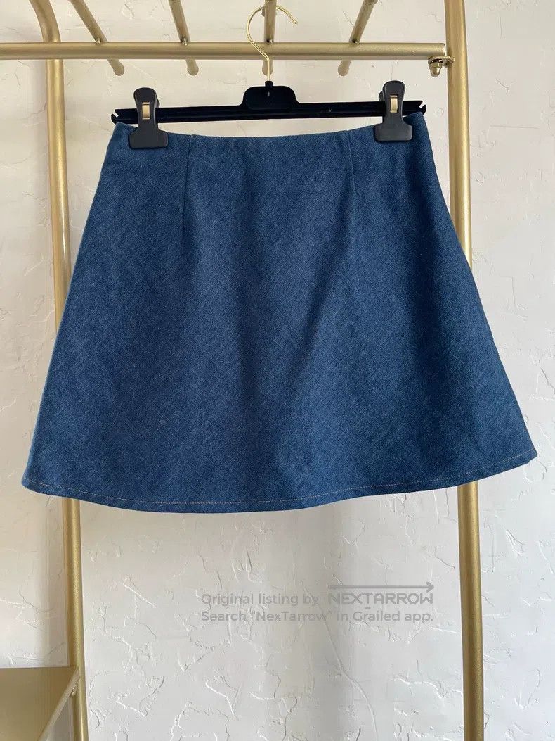 Gucci Gucci Cherry denim denim skirt Size 26" / US 2 / IT 38 - 2 Thumbnail