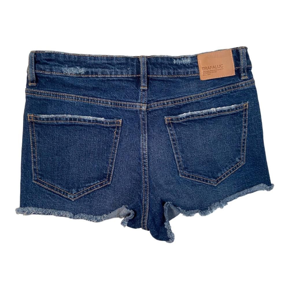 Zara Zara l Cutoff Denim Shorts W/ Red Stripe Size 4 Size 27" / US 4 / IT 40 - 3 Thumbnail