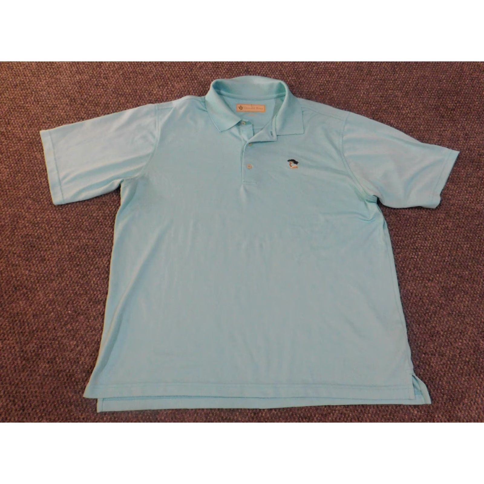 Vintage **Donald Ross Sport Medium Polo Blue Golf Polyester Stretch Performance** User: Donald Ross Sport Medium Polo Blue Golf Polyester Stretch Performance Size US M / EU 48-50 / 2 - 4 Thumbnail