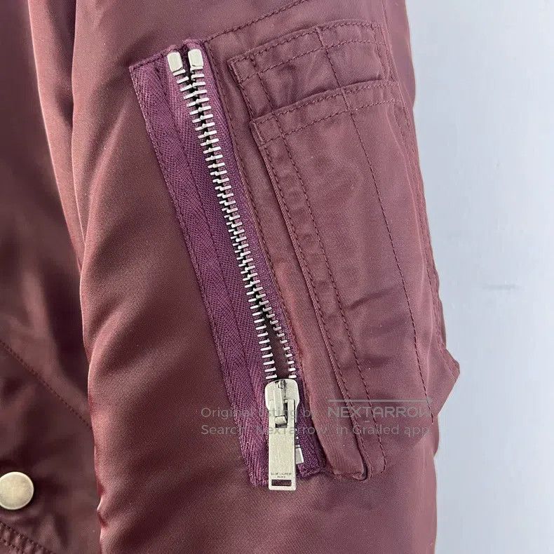 Saint Laurent Paris Saint Laurent Paris Red Flight Jacket Size US S / EU 44-46 / 1 - 5 Thumbnail