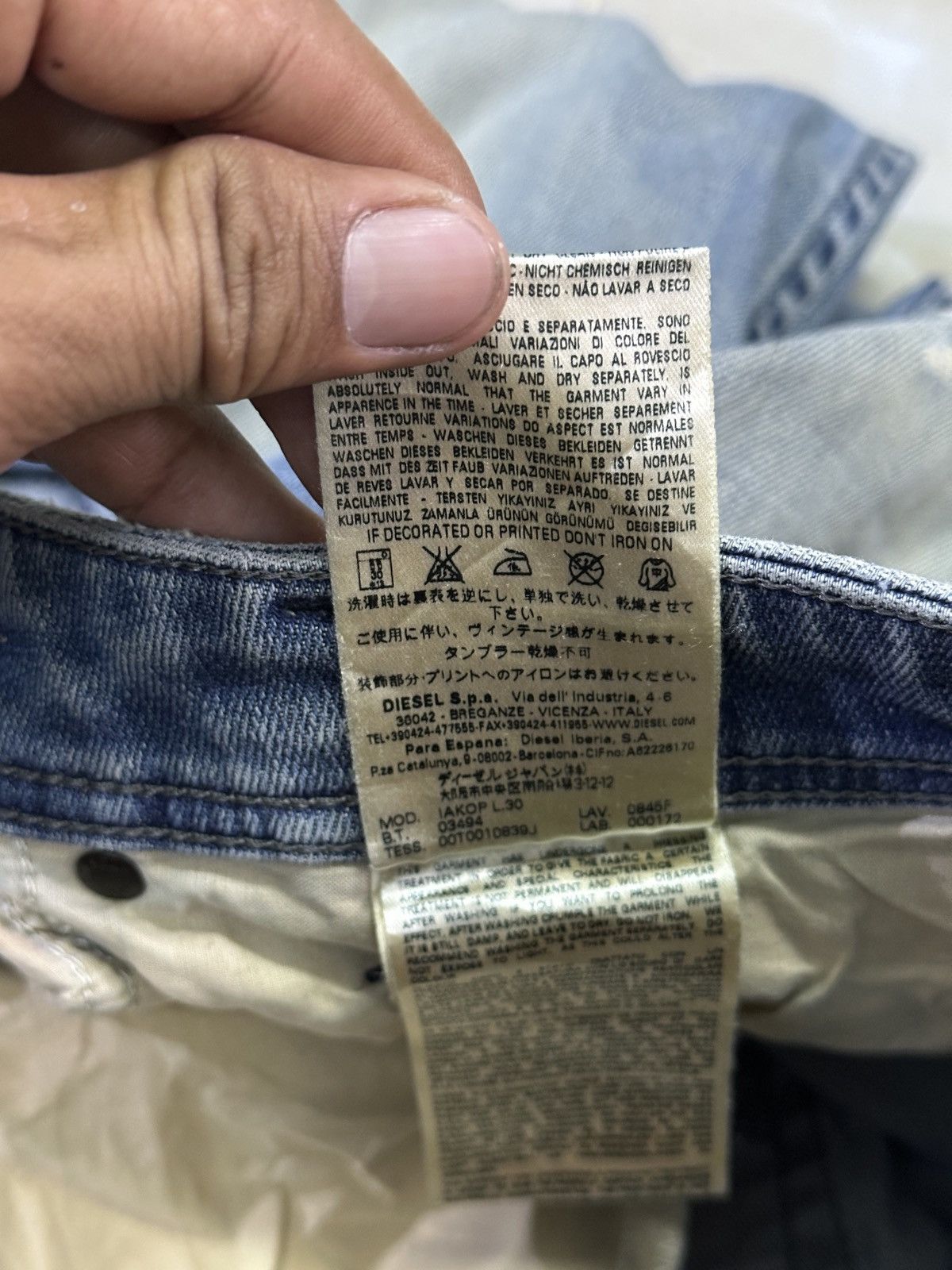 Other Distress Denim Diesel Bluewash Faded 💥 Size US 32 / EU 48 - 11 Thumbnail