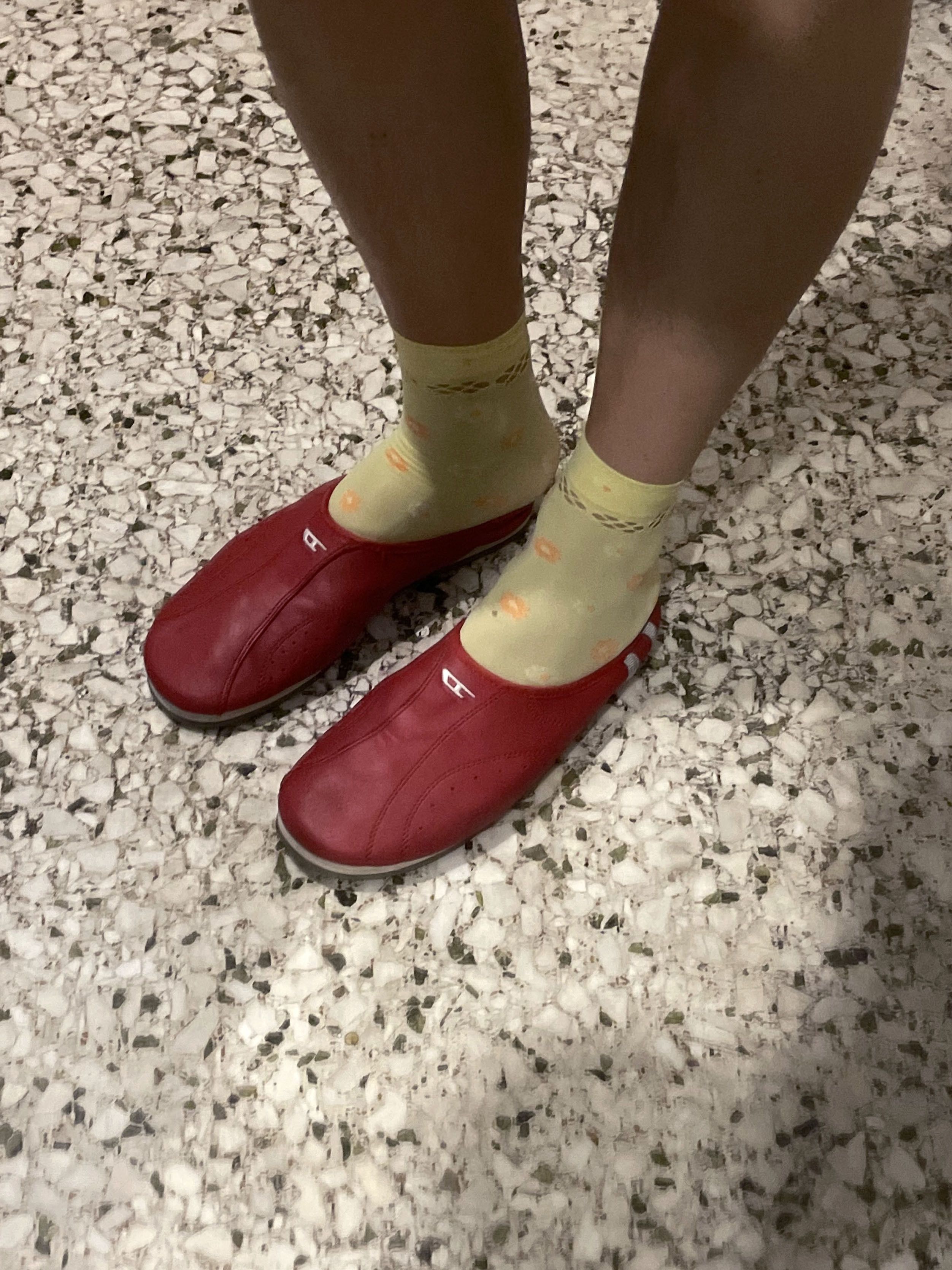 Diesel Red Diesel flat leather mules Size US 7 / IT 37 - 9 Thumbnail