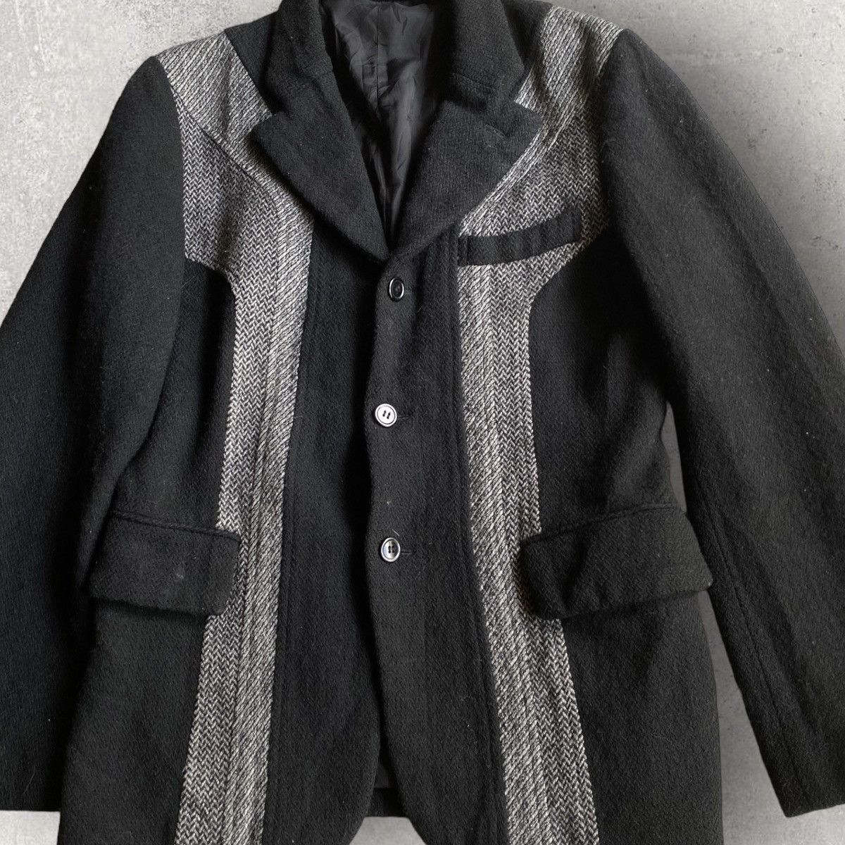 Comme des Garcons Fall03 Runway Black Wool Dye Blazer Size US S / EU 44-46 / 1 - 4 Thumbnail