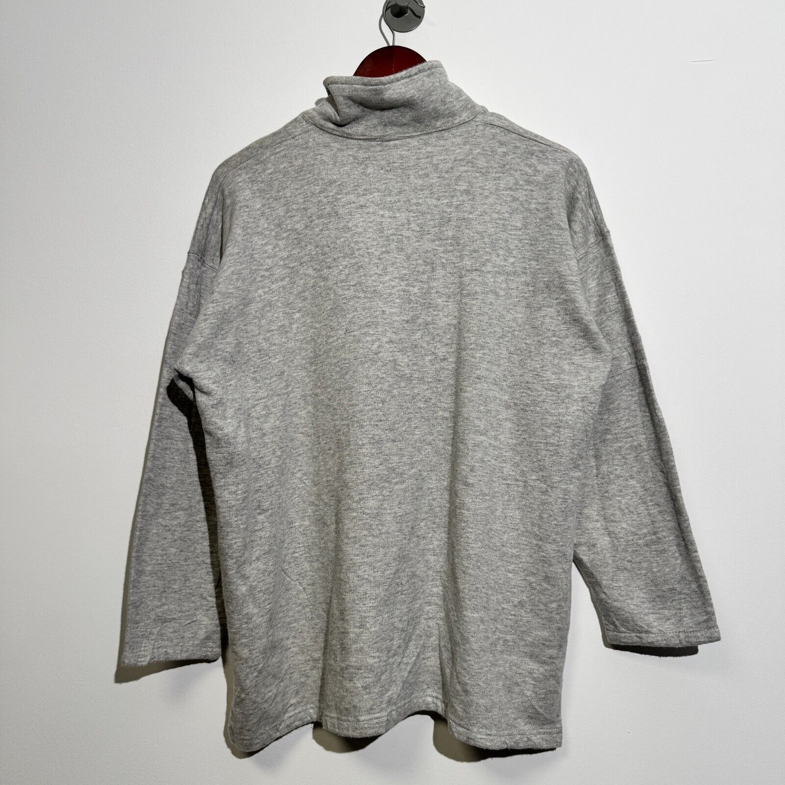 Vintage Vintage Unisex Gray Cotton Halfzip Sweatshirt Size XL Size US XL / EU 56 / 4 - 8 Thumbnail
