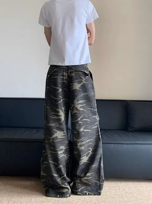 Japanese Brand × Jean American street retro camouflage cargo jeans y2k Size US 32 / EU 48 - 4 Thumbnail