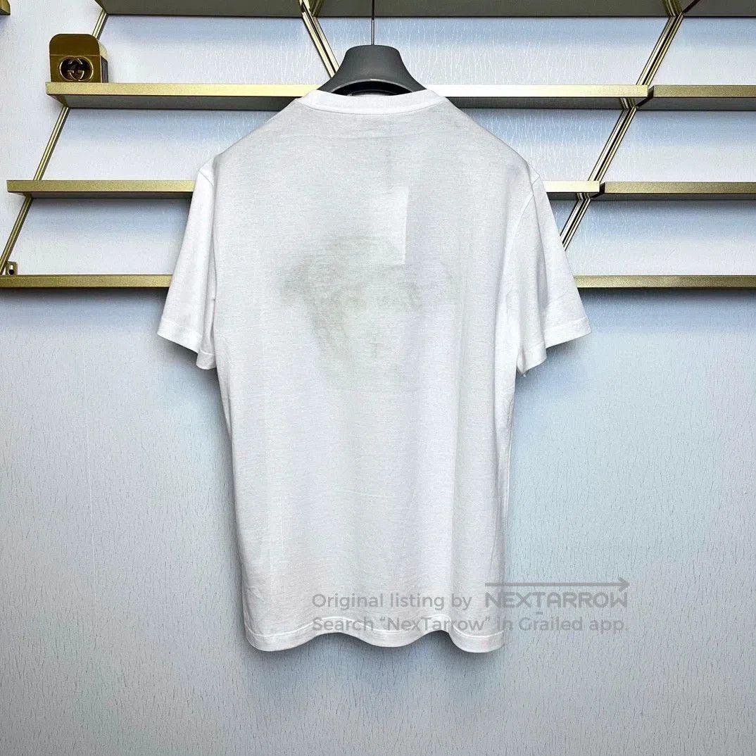 Versace VERSACE Men's White Medusa Embroidered T-shirt. Size US M / EU 48-50 / 2 - 5 Thumbnail