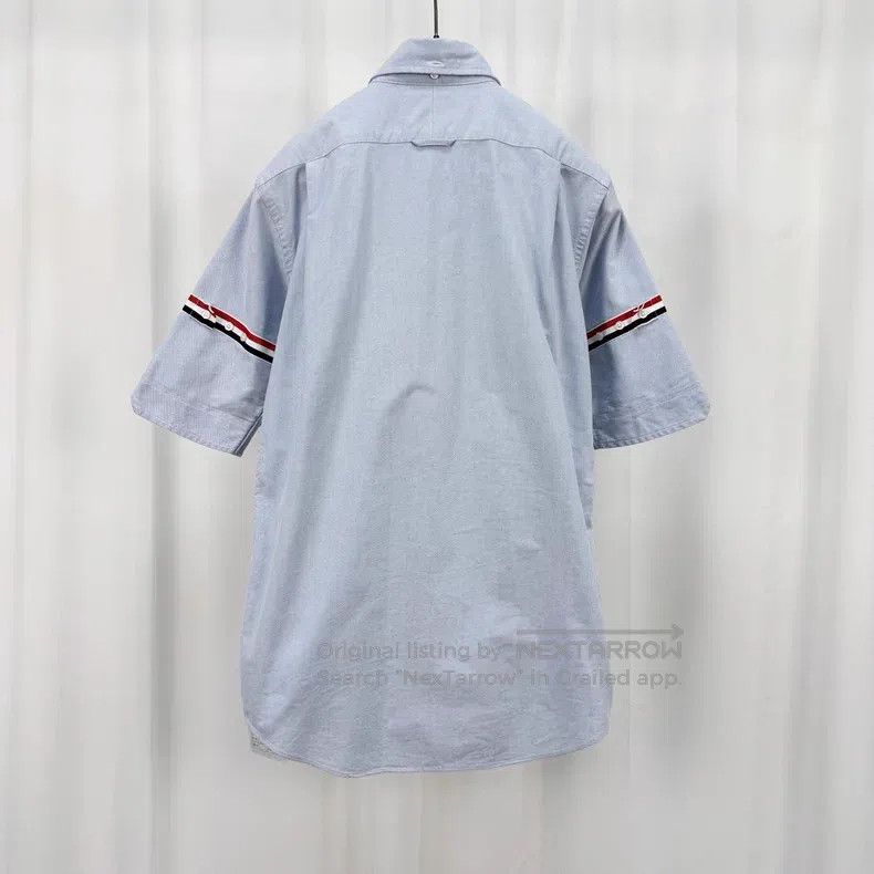 Thom Browne Thom Browne Oxford Stripe Short-Sleeve Shirt Size US L / EU 52-54 / 3 - 2 Thumbnail