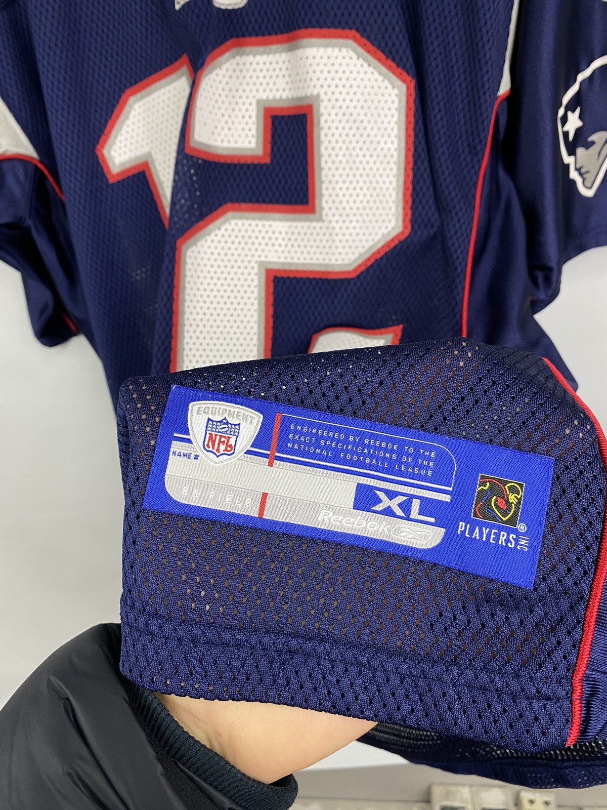 Reebok 🇺🇸 Vintage 90s NFL Patriots Reebok Brady Football Jersey Y2K Size US XL / EU 56 / 4 - 8 Thumbnail
