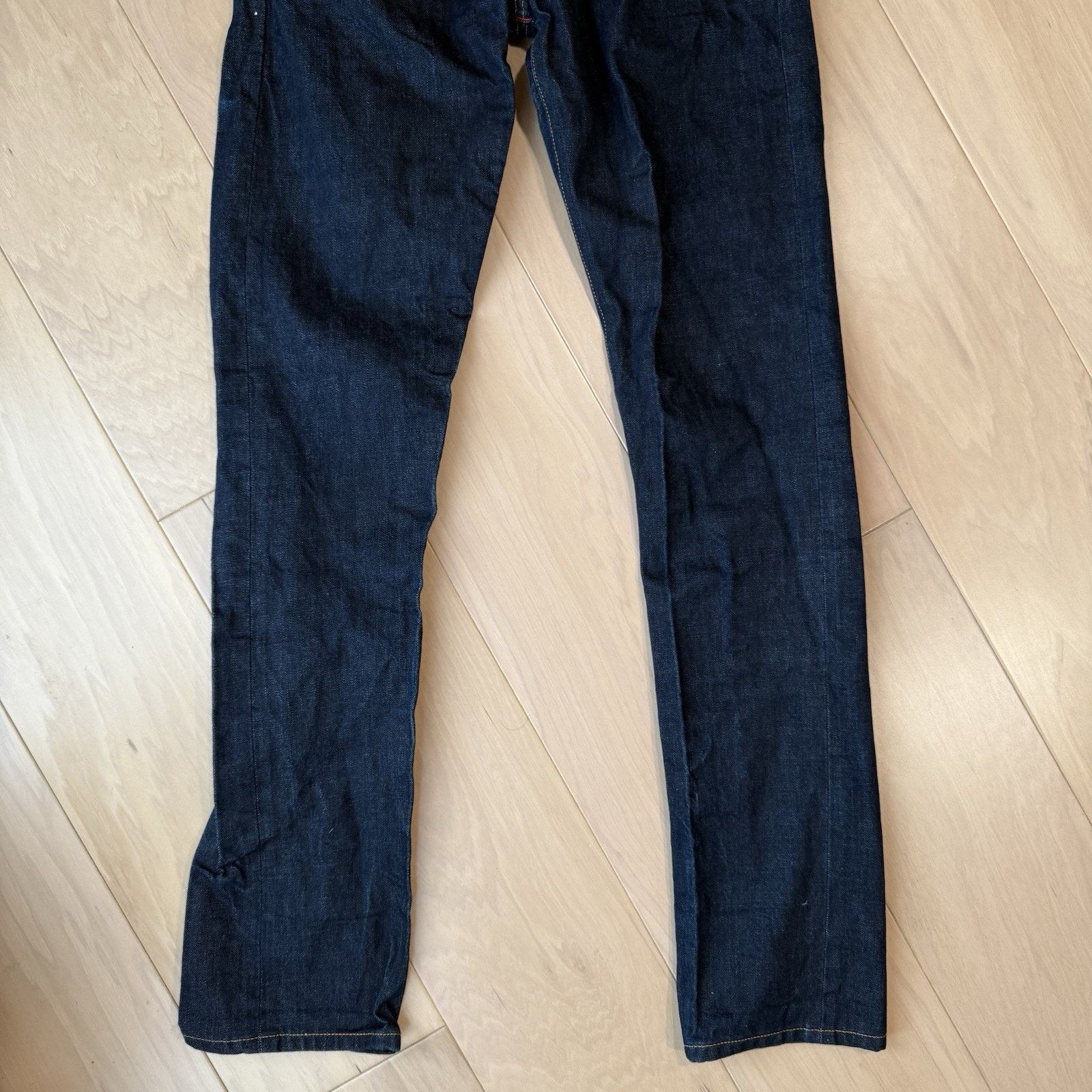 Gustin Gustin Selvedge Jeans Blue Dark Wash Slim Denim Minimalist Size US 29 - 4 Thumbnail