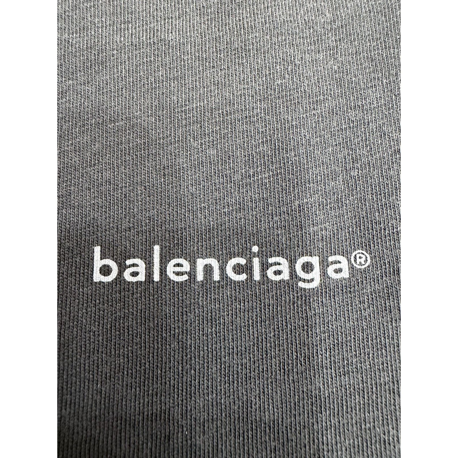 Balenciaga Balenciaga Archetype 2017 Dark Grey Logo Short Sleeve Tee M Size M / US 6-8 / IT 42-44 - 7 Thumbnail