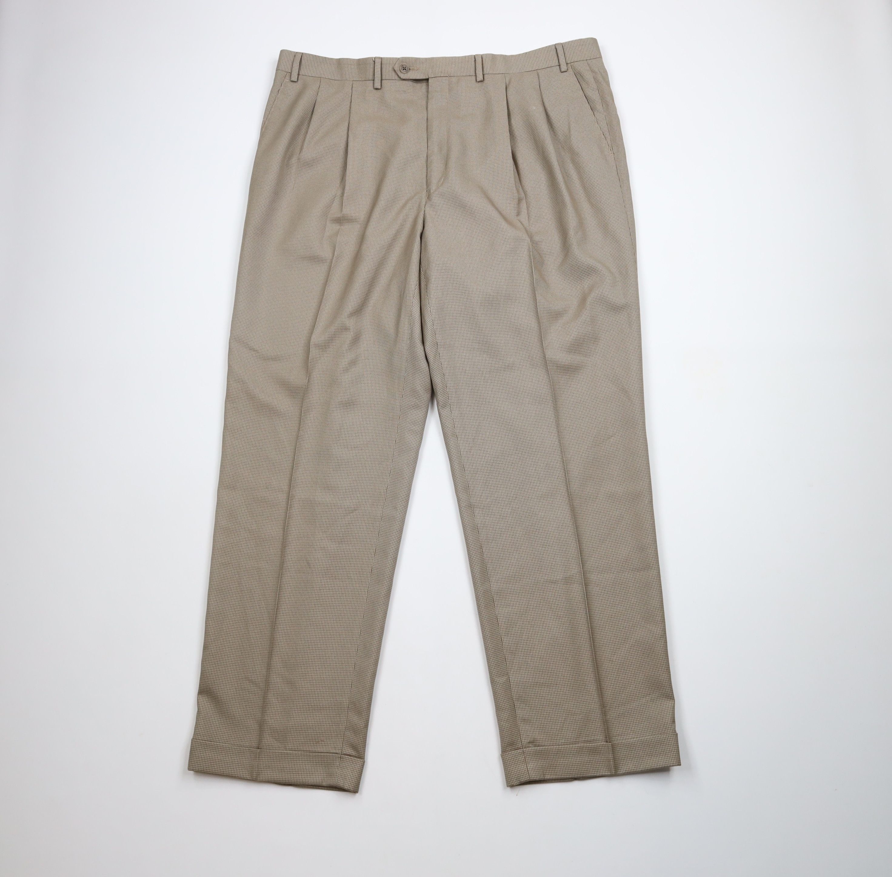 Ralph Lauren × Vintage Vintage 90s Ralph Lauren Houndstooth Wide Leg Chino Pants Size US 42 / EU 58 - 1 Thumbnail