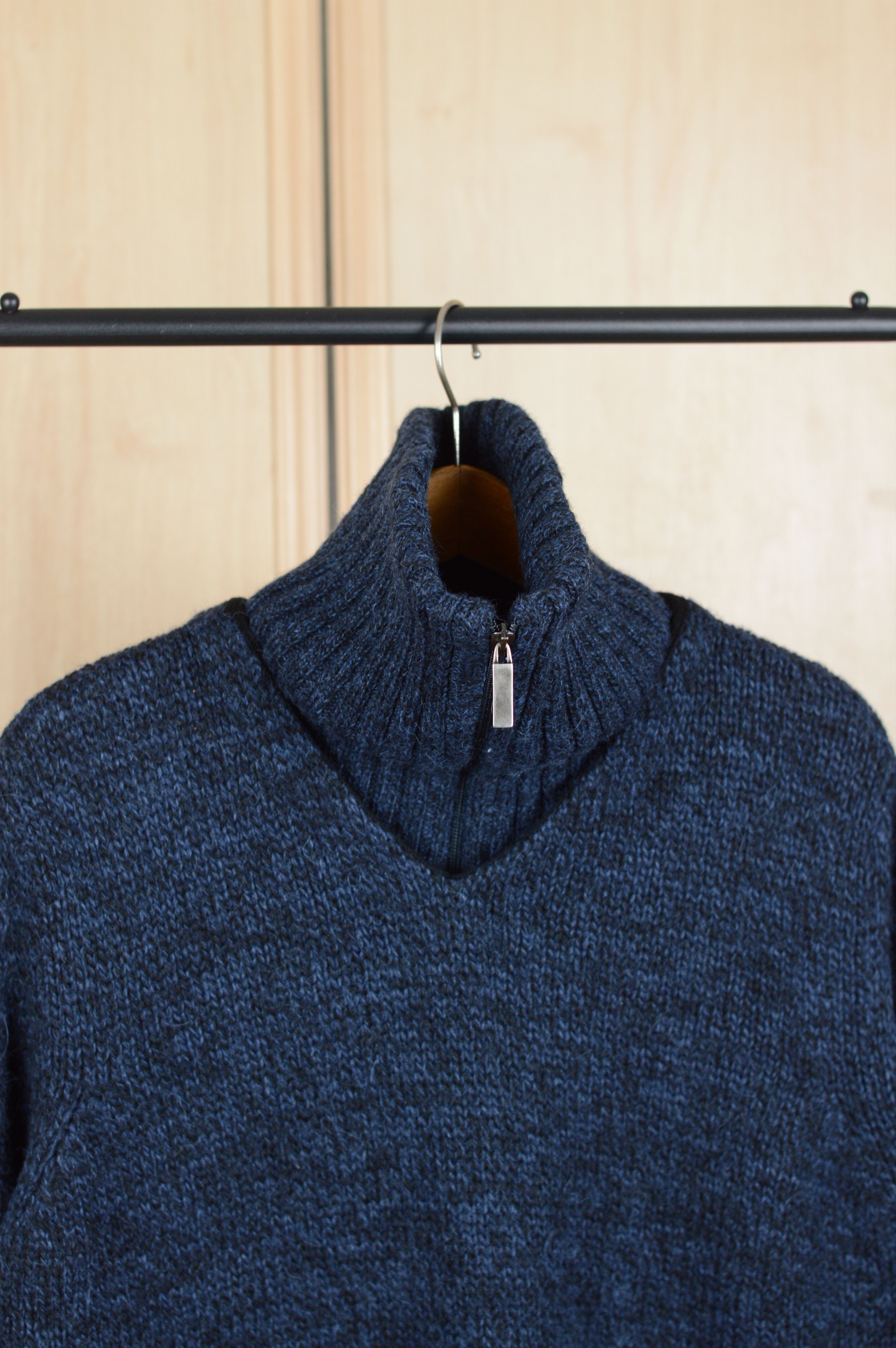 Dirk Bikkembergs Bikkembergs Turtle Neck Quarter Zip Wool Sweater Size US XL / EU 56 / 4 - 3 Thumbnail