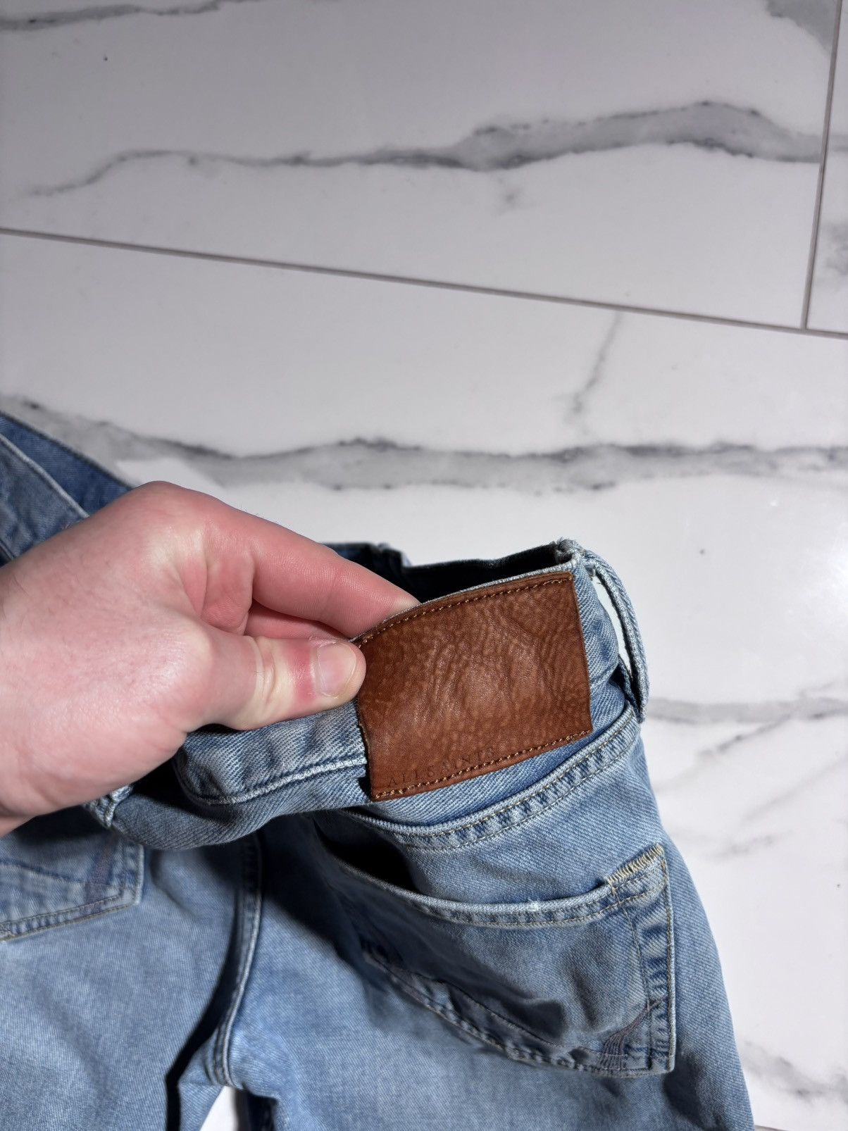 Allsaints Allsaints Jeans Denim Distressed Y2K Designer Japanese Style Size US 30 / EU 46 - 11 Thumbnail