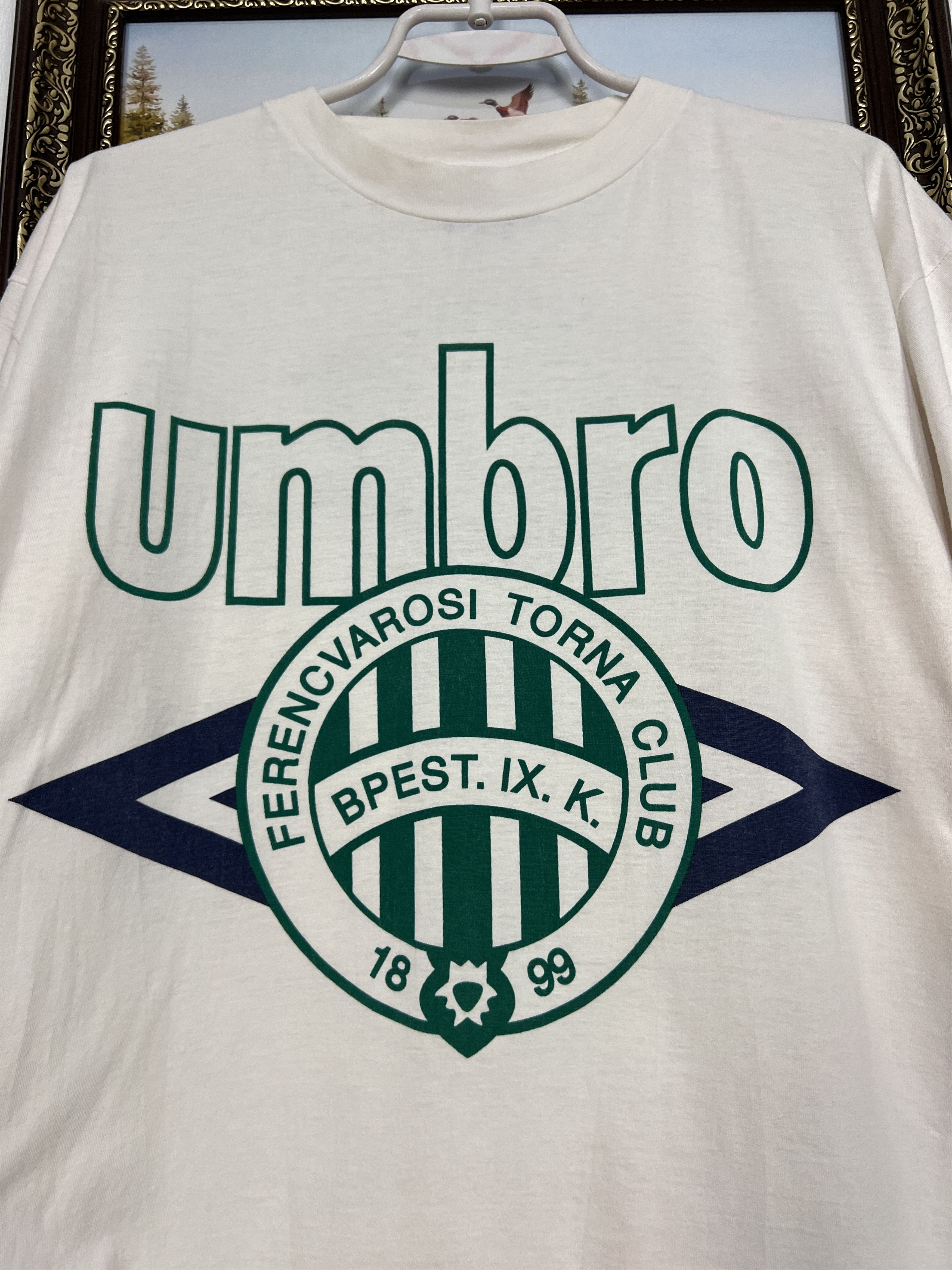 Umbro Vintage 90's Umbro Ferencvaros Football Shirt Soccer Train Size US L / EU 52-54 / 3 - 3 Thumbnail