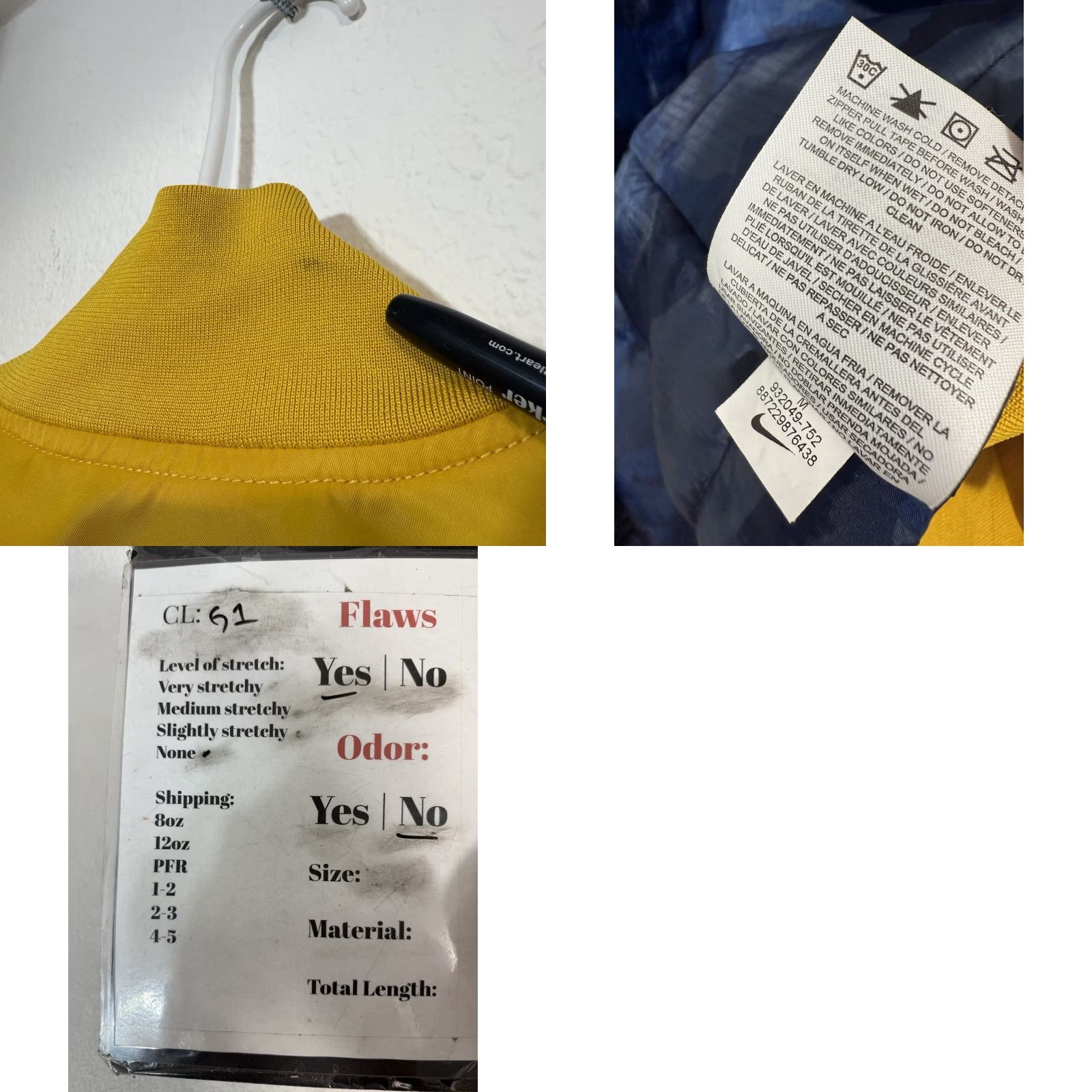 Nike Nike Sportswear NSW Jacket Women's M Yellow - Long Trench Style Activewear Coat Size M / US 6-8 / IT 42-44 - 9 Thumbnail