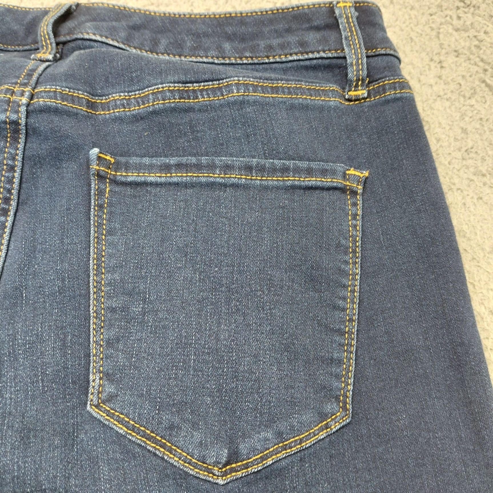 Talbots Talbots Jegging Jeans Women’s 10 Blue Ankle High Waist Dark Wash Regular 5-Pocket Denim Spandex Cotton Blend Size 32" / US 10 / IT 46 - 6 Thumbnail