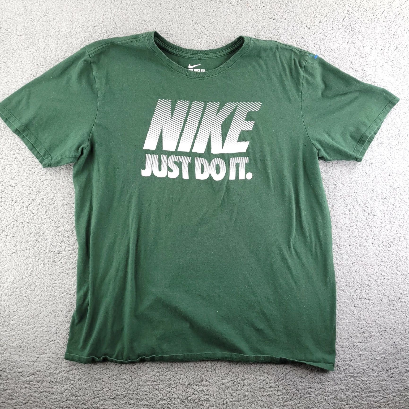 Nike Nike Shirt Men XL Green Just Do It Logo Athletic Crew Neck Short Sleeve T-Shirt Size US XL / EU 56 / 4 - 2 Thumbnail