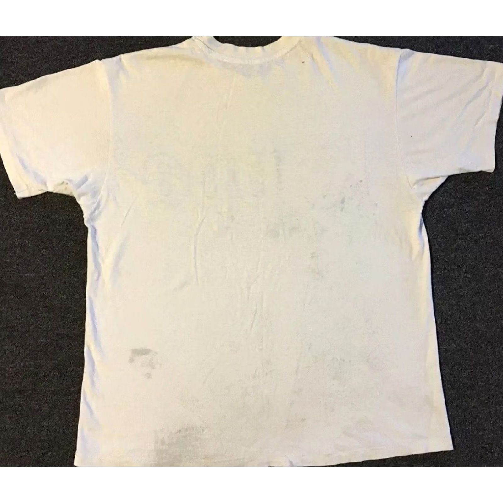 Kappa VINTAGE Kappa Thrashed Faded Distress Shirt XL White Men T-Shirt 90s College Fraternity Grunge Punk Graphic Tee Cap/Frat USA Made Single Stitch Size US XL / EU 56 / 4 - 2 Thumbnail