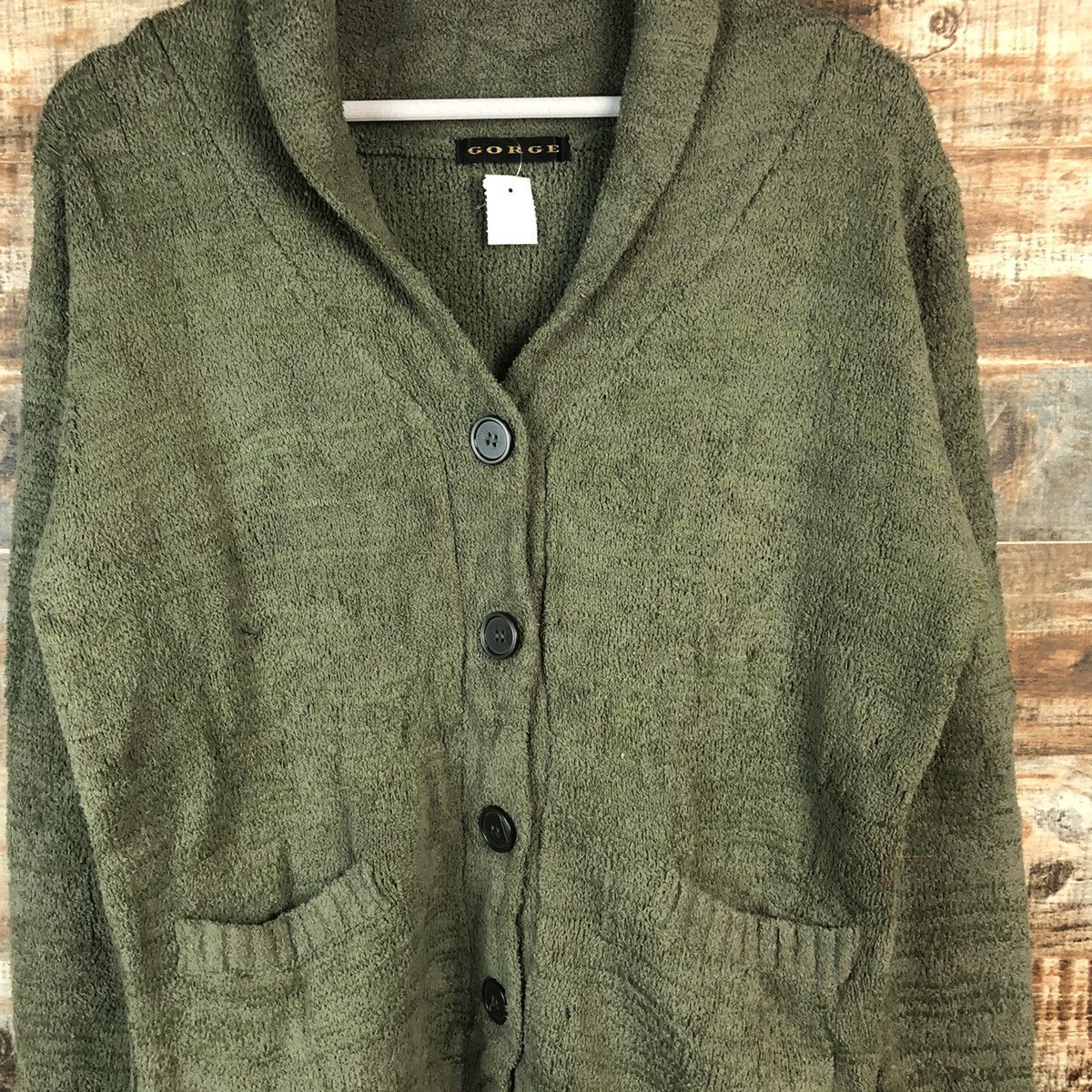 Vintage DL Gorge Green Cardigan Knitwear #C328 Size US L / EU 52-54 / 3 - 5 Thumbnail