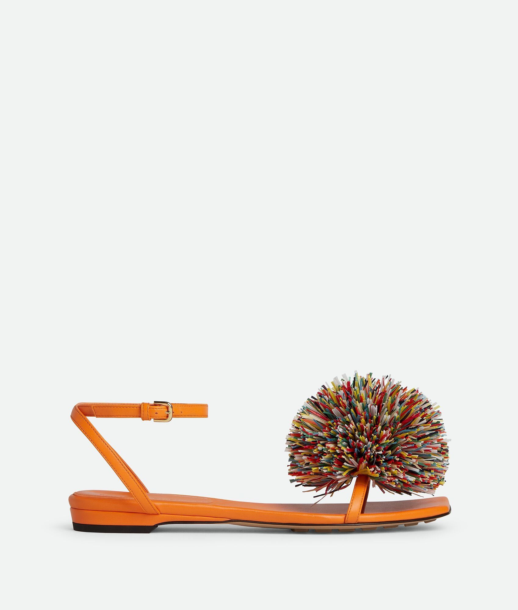 Bottega Veneta o1s1rm0925 Adam Flat Sandals in Orange Size US 5 / IT 35 - 1 Thumbnail