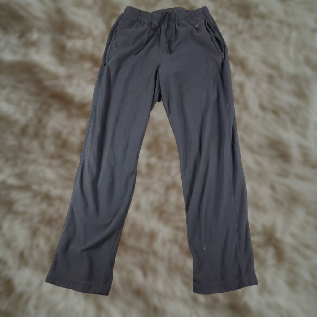 Nike Nike Pants Mens Large Gray Fleece Vintage Y2K Running Track Sweatpants Jogger Size US 33 - 1 Thumbnail