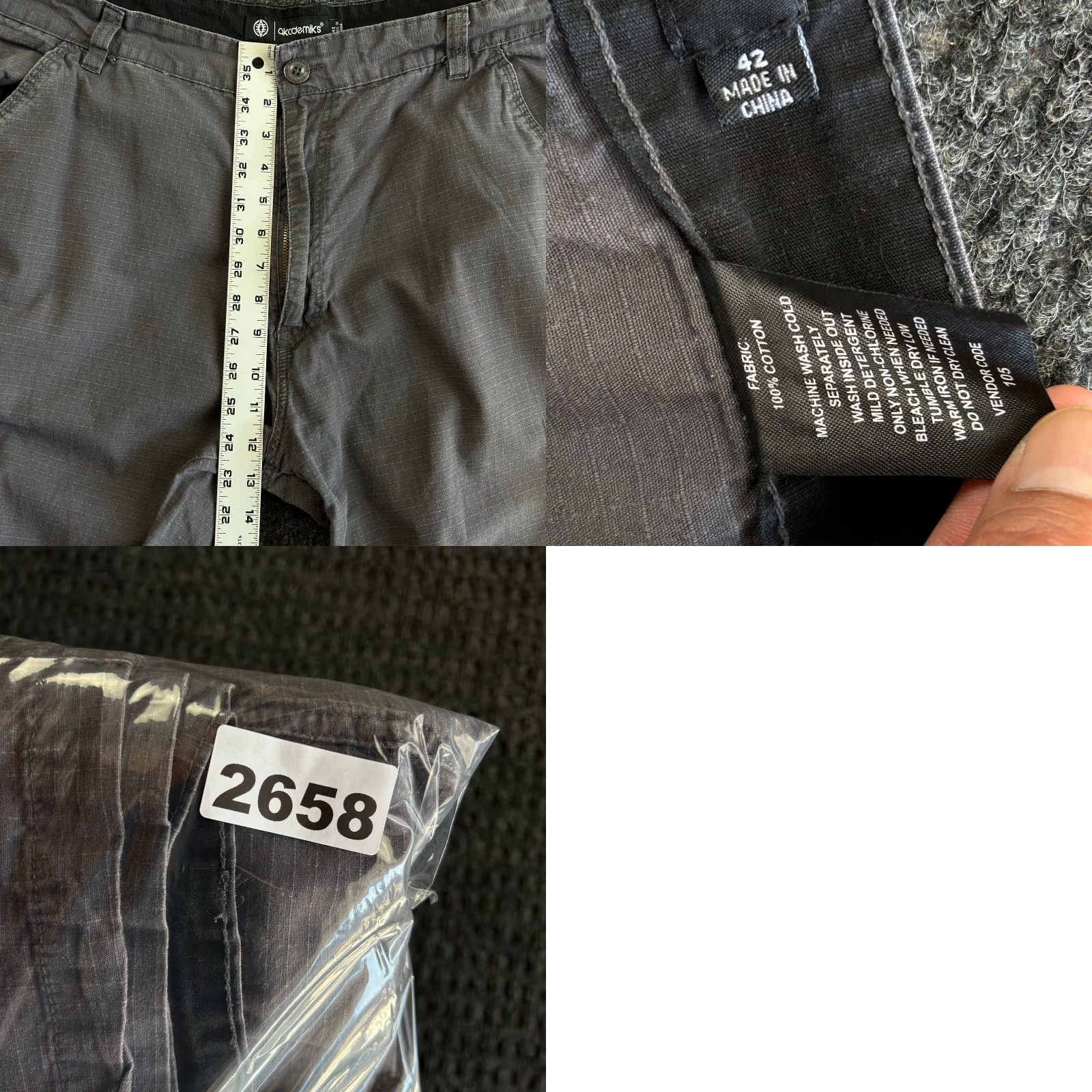 Akademiks VINTAGE Akademiks Cargo Shorts Gray 42 Inseam 12 Hip Hop Skater y2k Streetwear Men Regular Size 42 Cargo Shorts Mens Gray Size US 42 / EU 58 - 8 Thumbnail