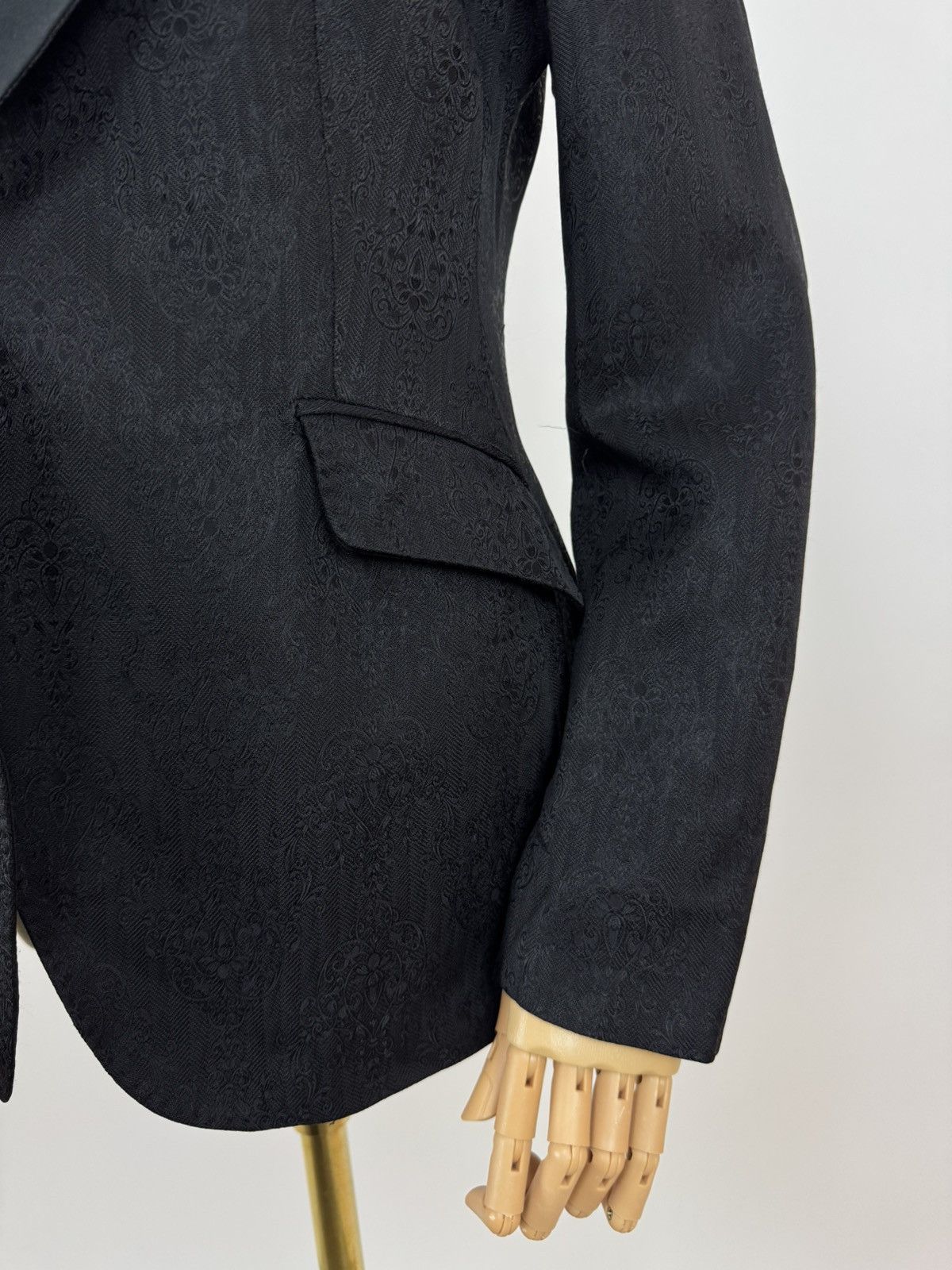 Designer × Tagliatore TAGLIATORE Womens Blazer Night Cocktail Smoking Jacket Size XS / US 0-2 / IT 36-38 - 9 Thumbnail