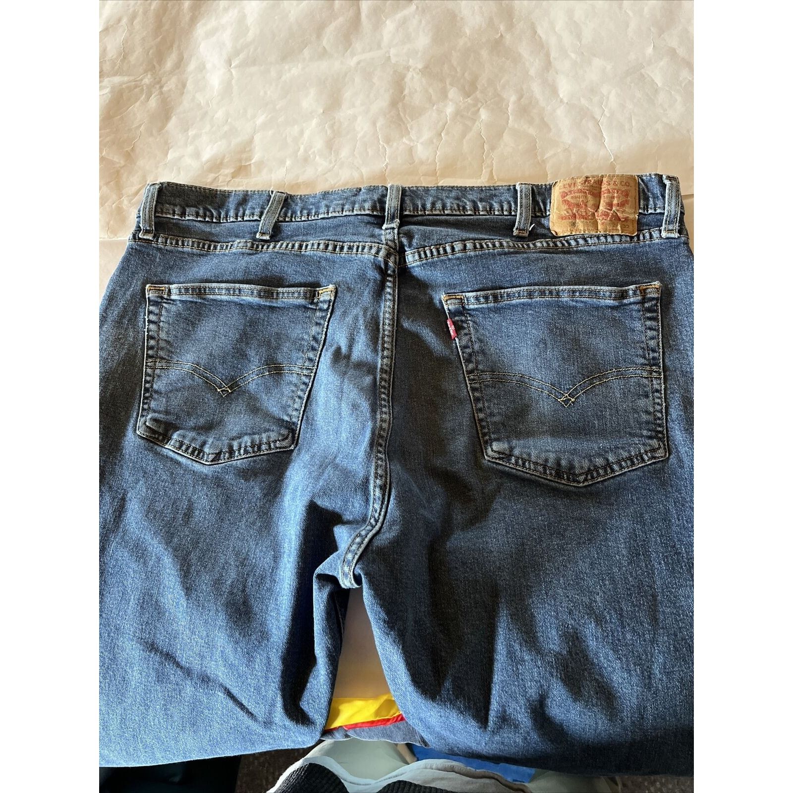 Levi's Levis 505 Jeans Men 42x32 Regular Straight Denim Cotton Blue Size US 40 / EU 56 - 10 Thumbnail